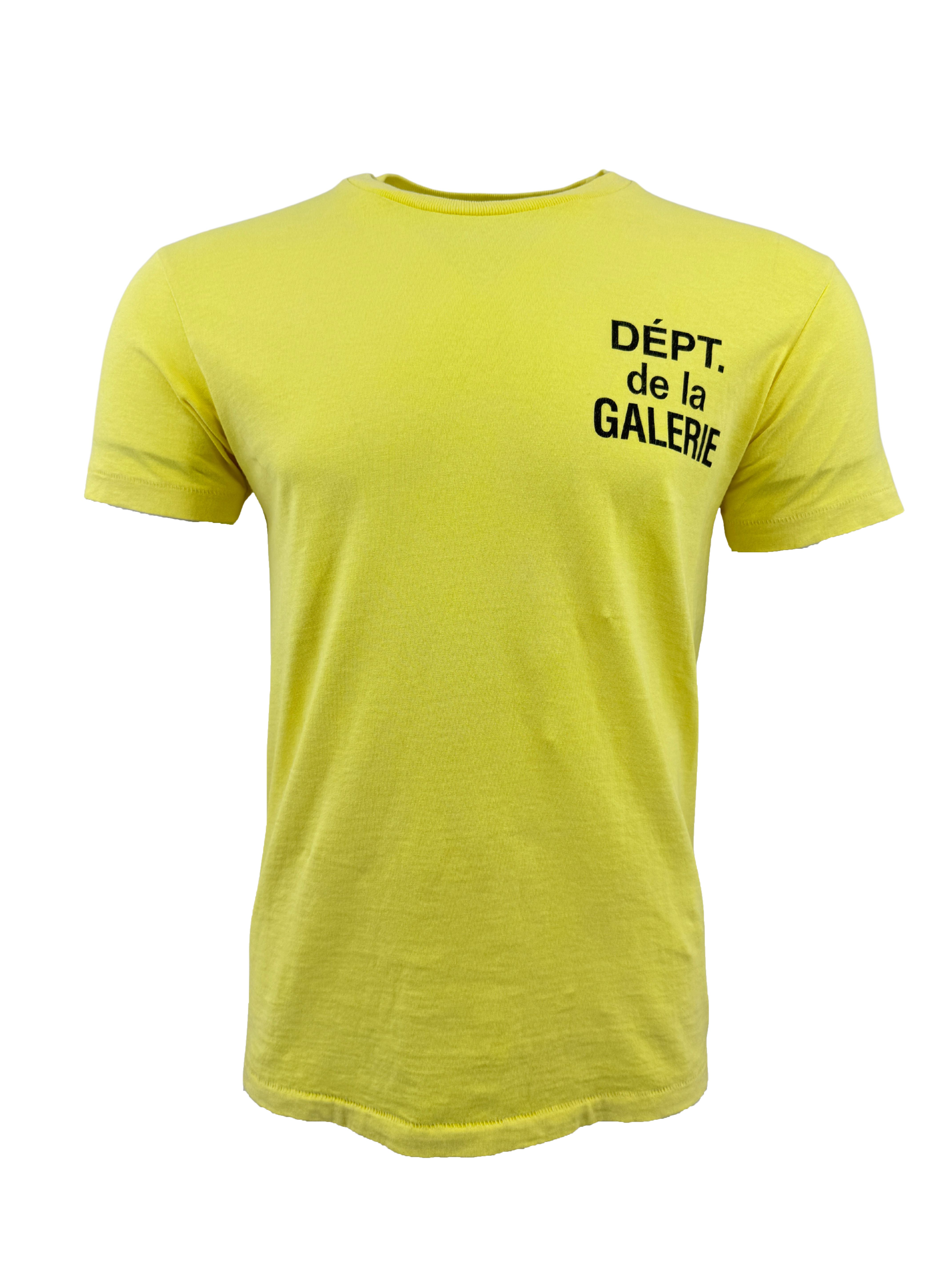 Gallery Dept Logo Print T-shirt - Yellow Gallery Dept