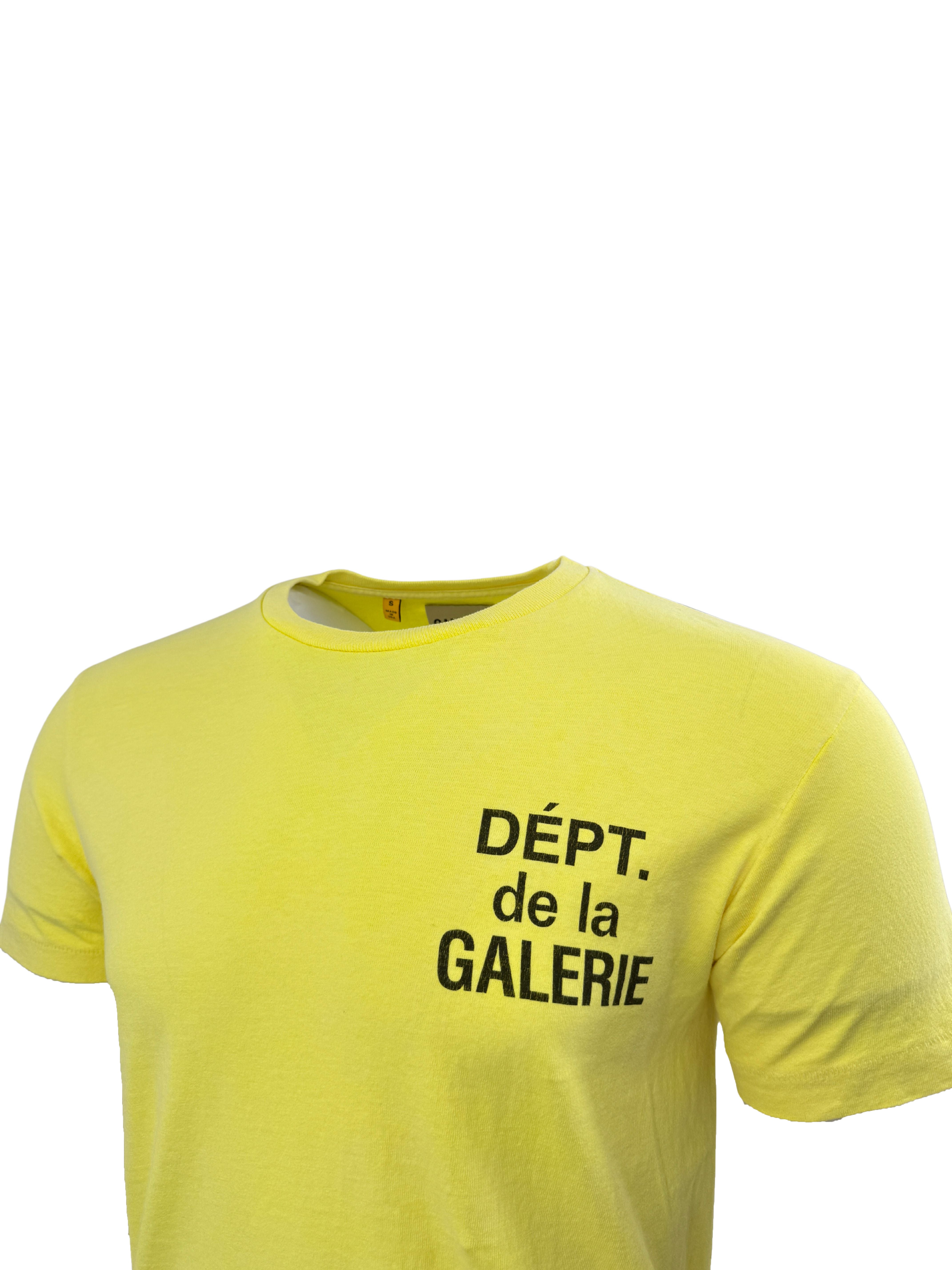 Gallery Dept Logo Print T-shirt - Yellow Gallery Dept