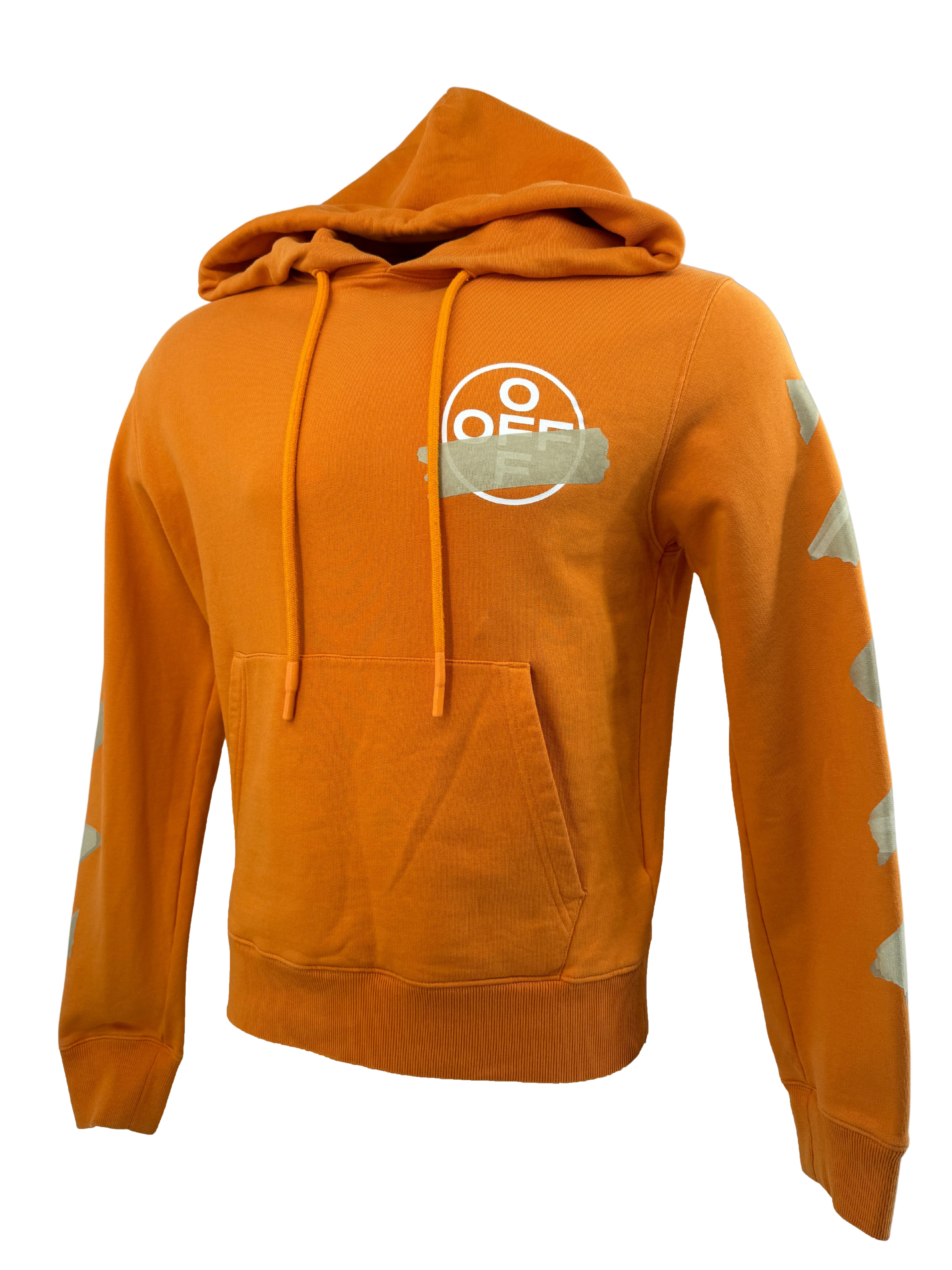 Off-White Tape Arrow Hoodie - Orange