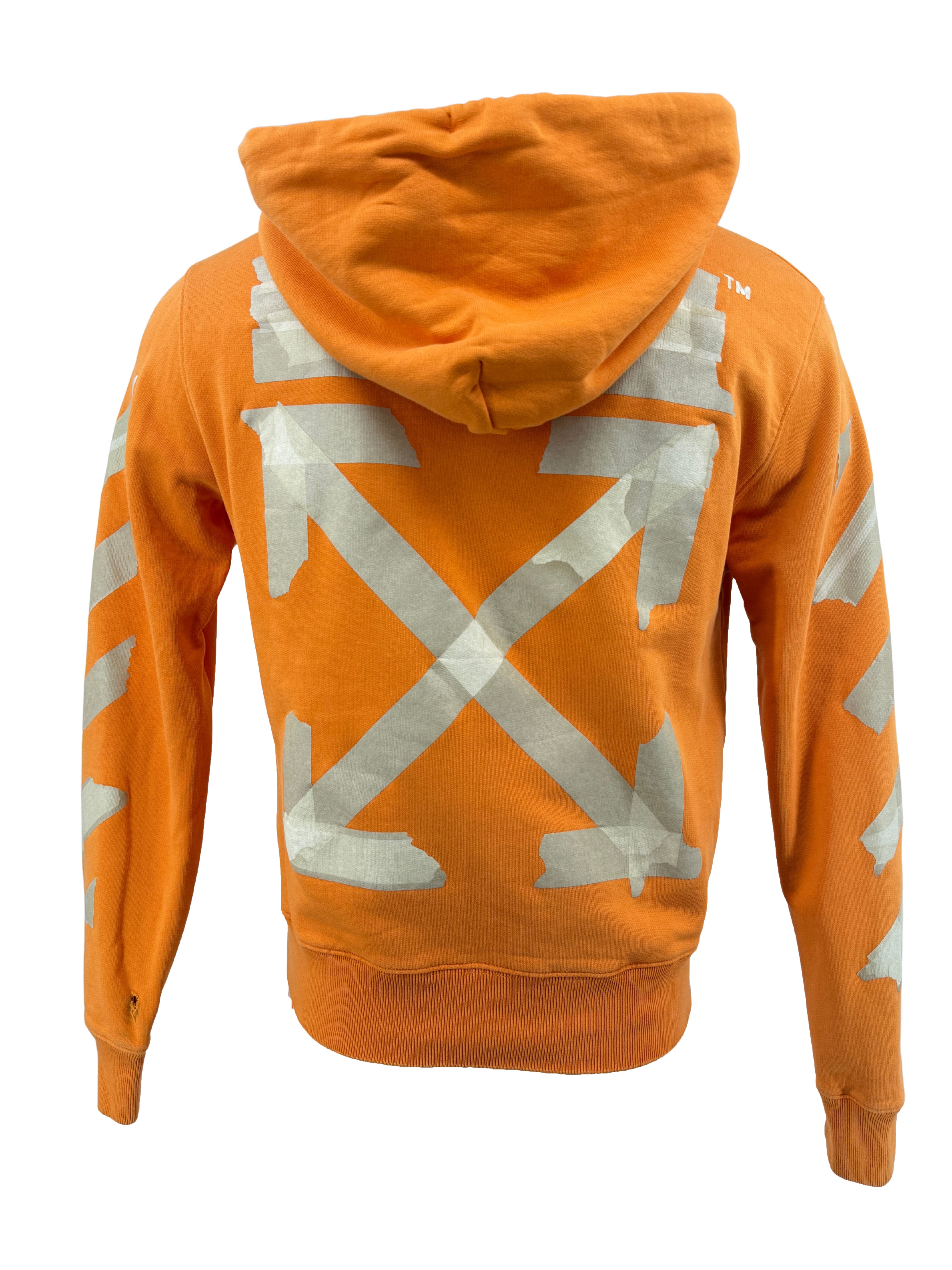 Off-White Tape Arrow Hoodie - Orange