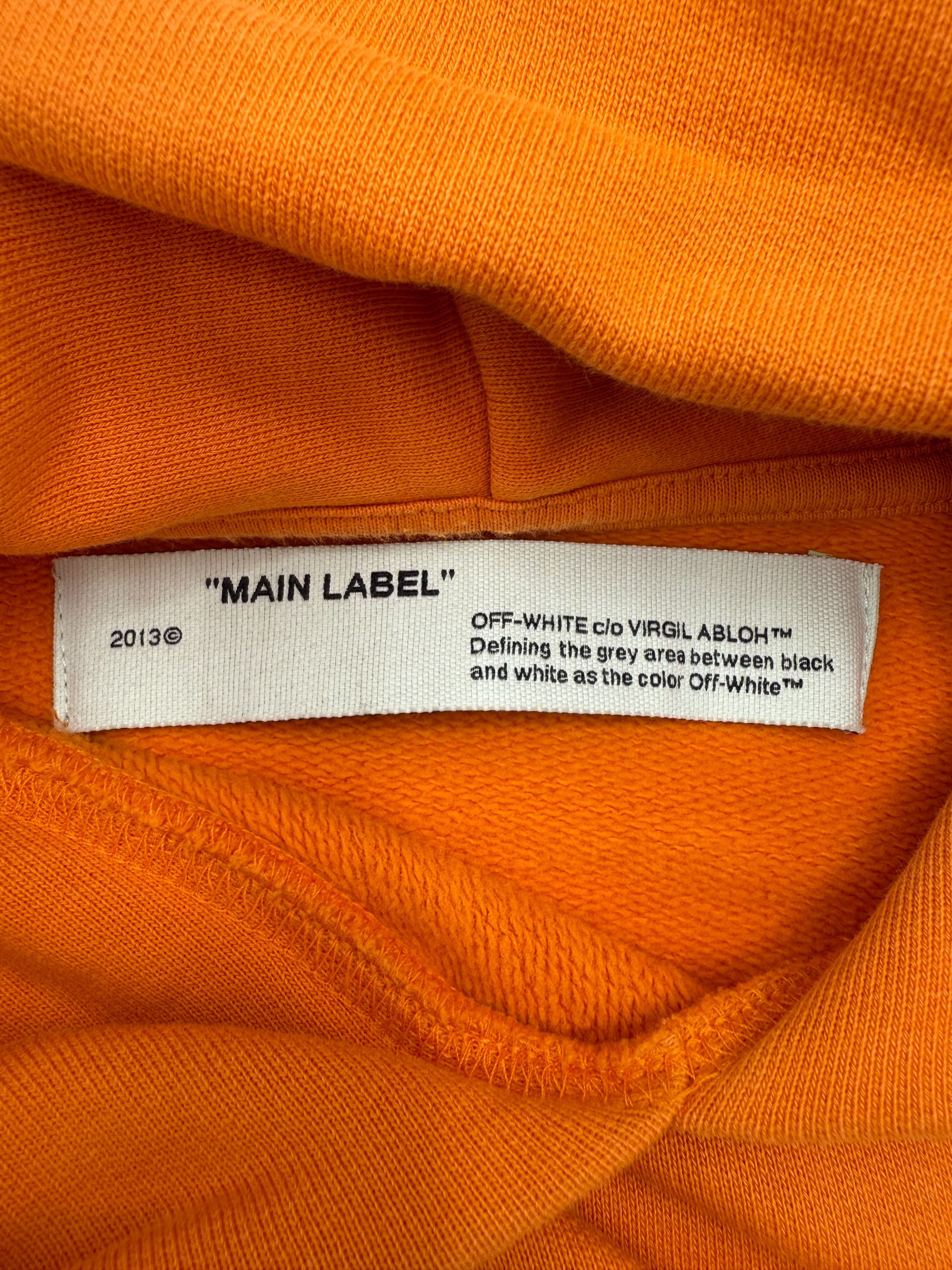 Off-White Tape Arrow Hoodie - Orange