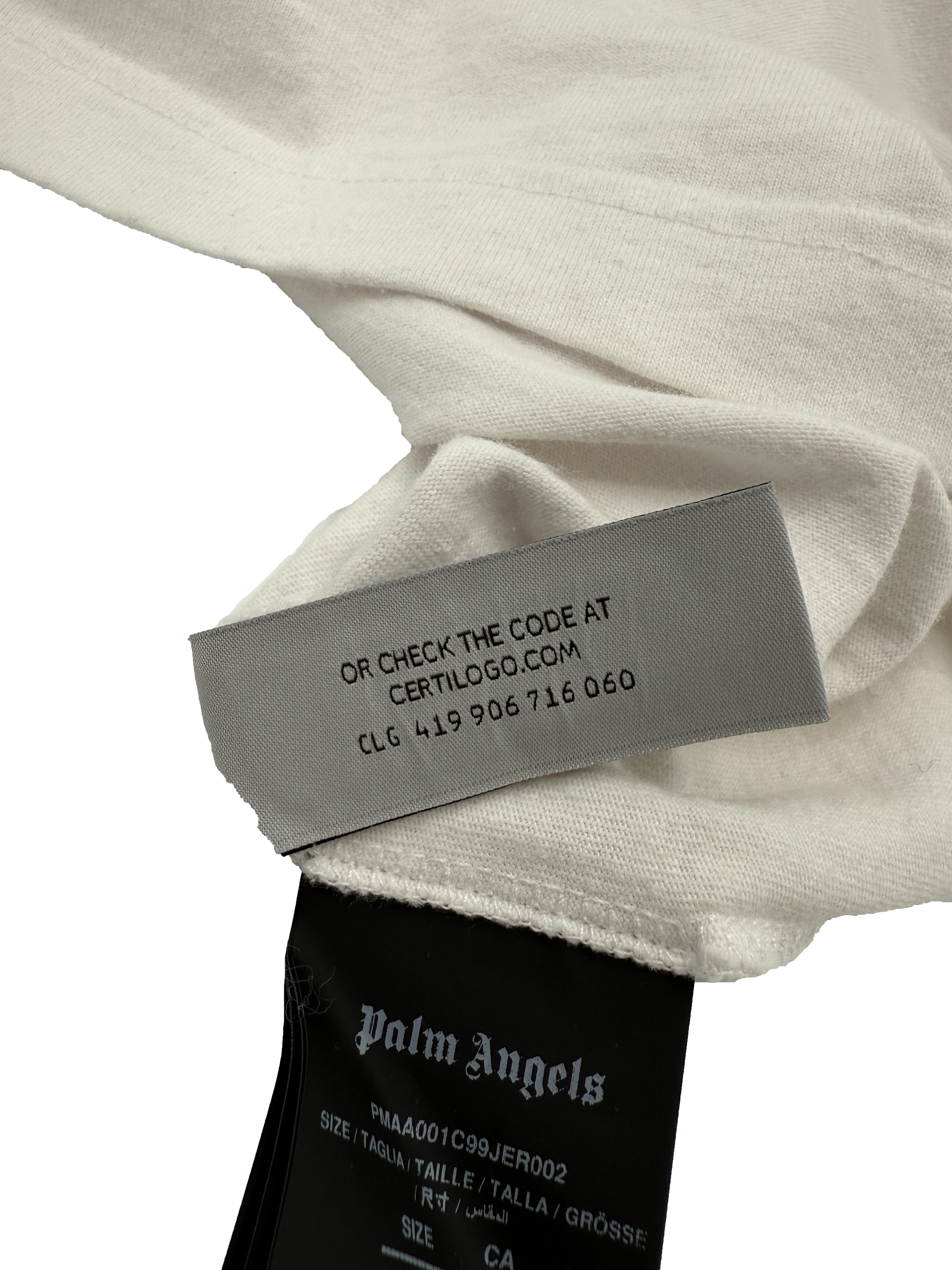 Palm Angels Crocodile T-Shirt - White Palm Angels