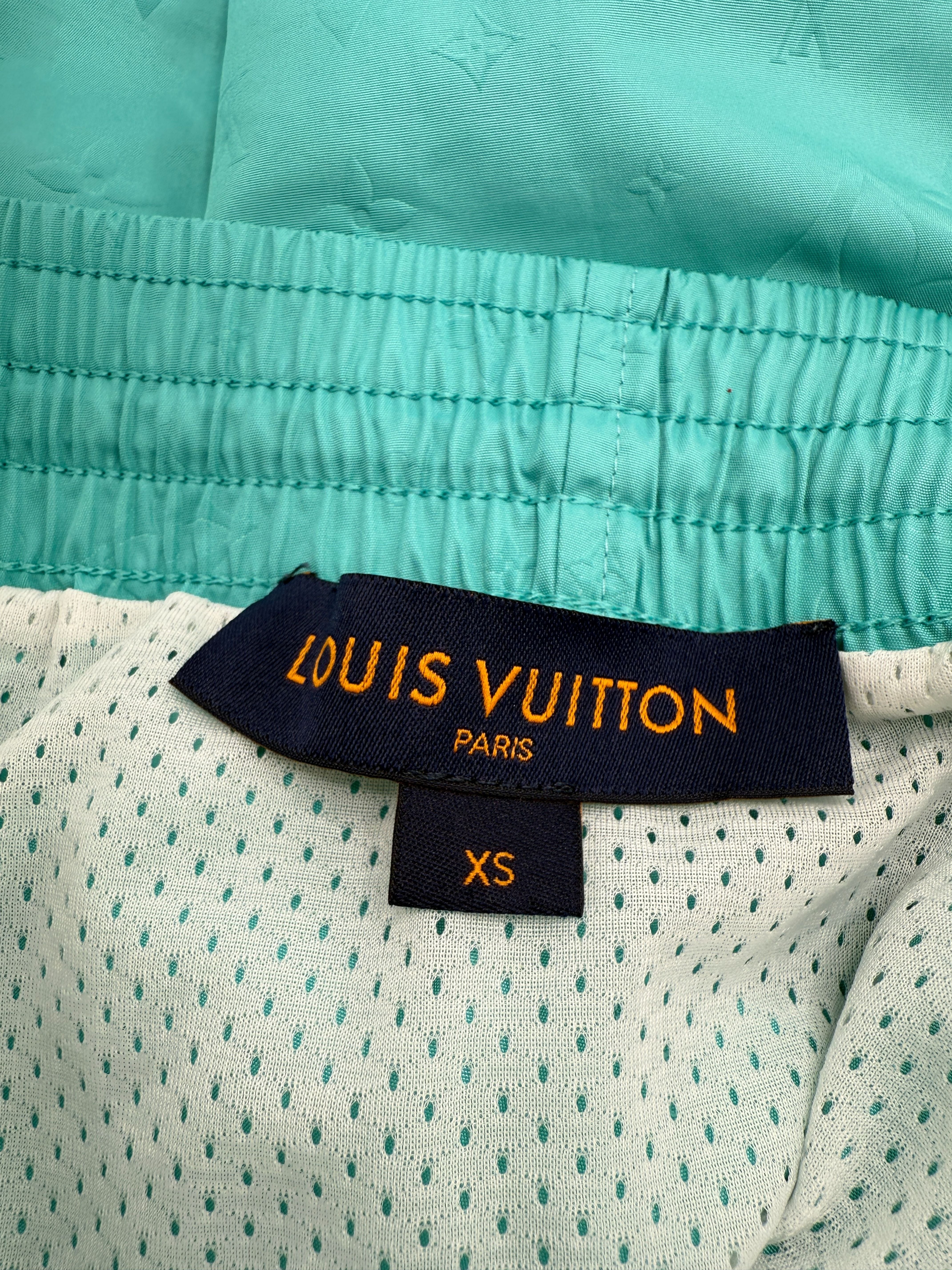 Louis Vuitton Monogram Signature Swim Shorts - Turquoise Louis Vuitton
