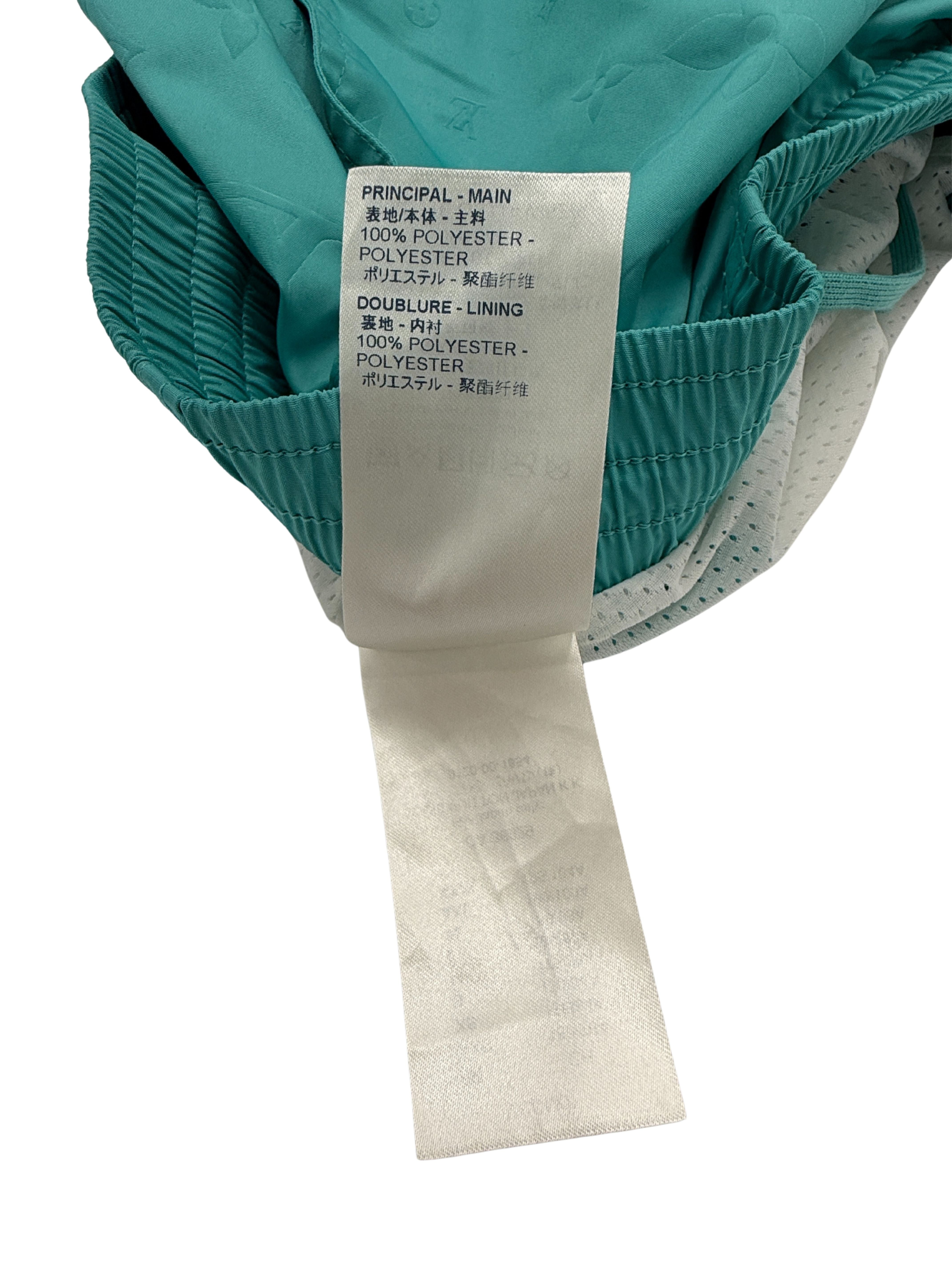 Louis Vuitton Monogram Signature Swim Shorts - Turquoise Louis Vuitton