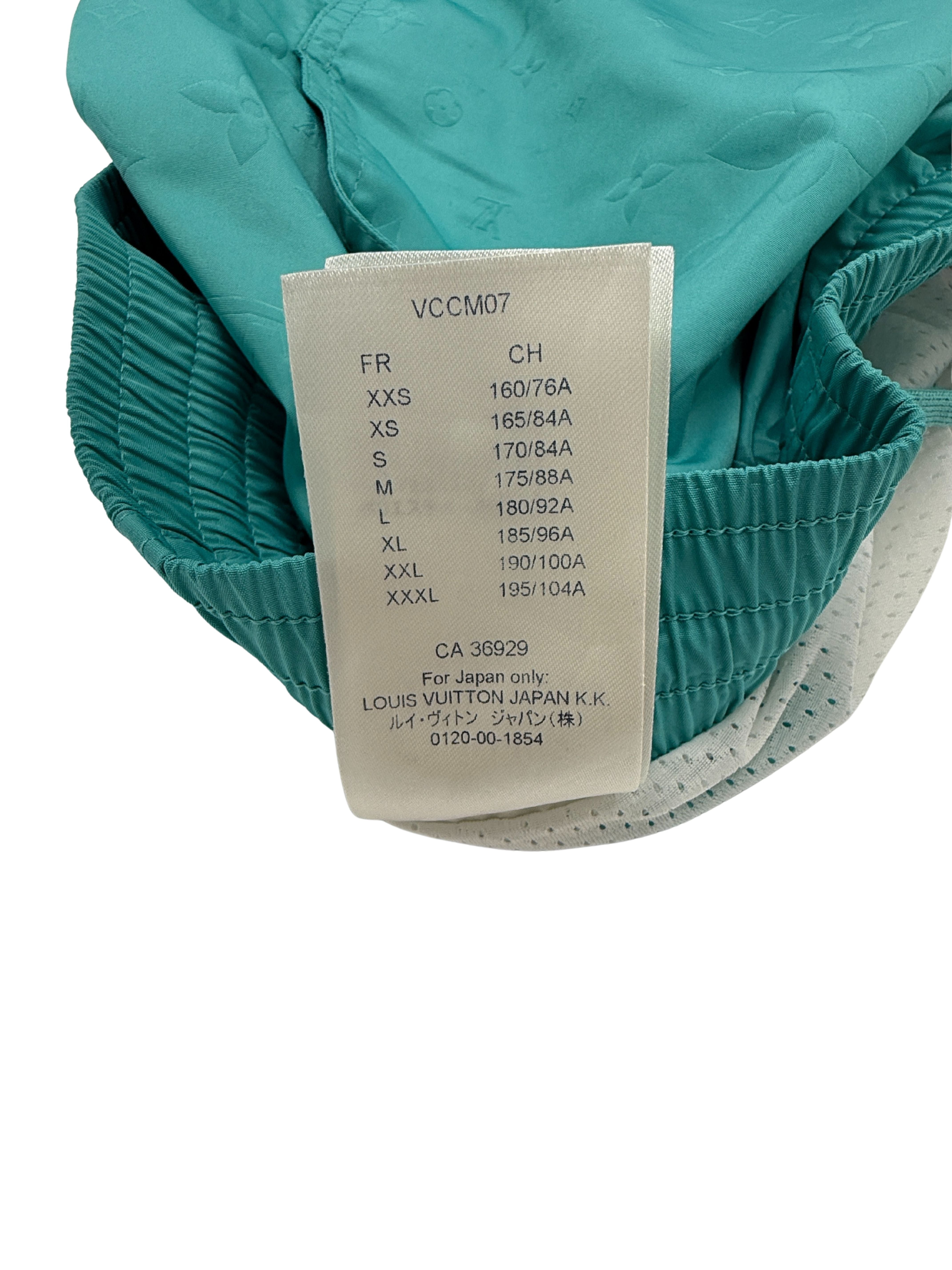 Louis Vuitton Monogram Signature Swim Shorts - Turquoise Louis Vuitton