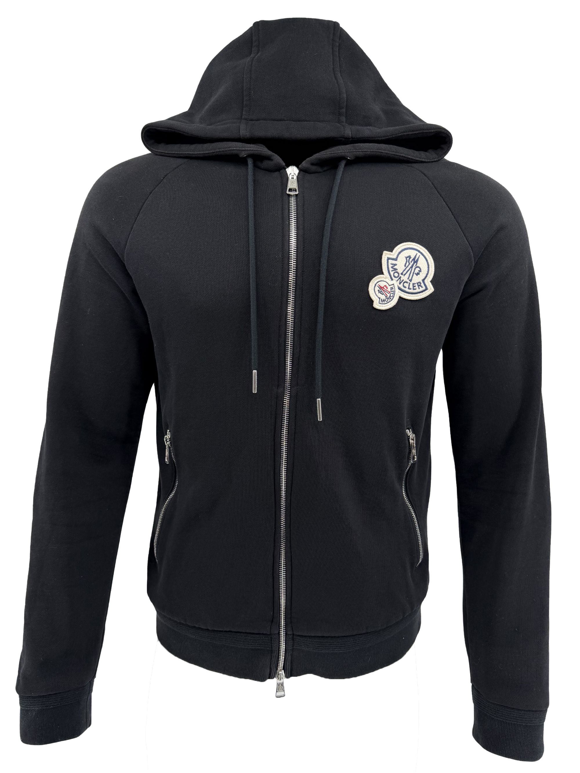 Moncler Double Badge Zip Up Hoodie Moncler