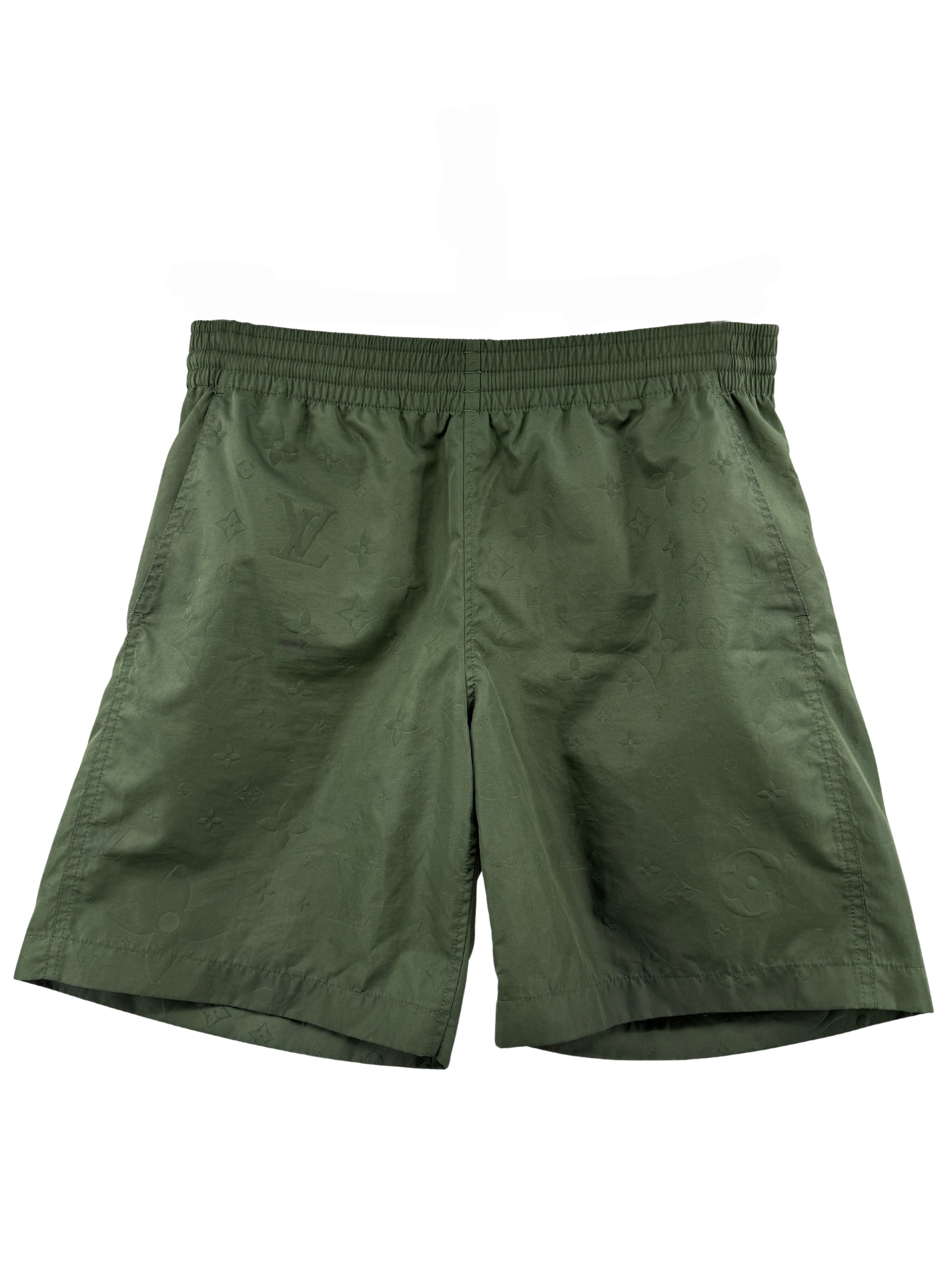 Louis Vuitton Monogram Signature Swim Shorts - Khaki Louis Vuitton