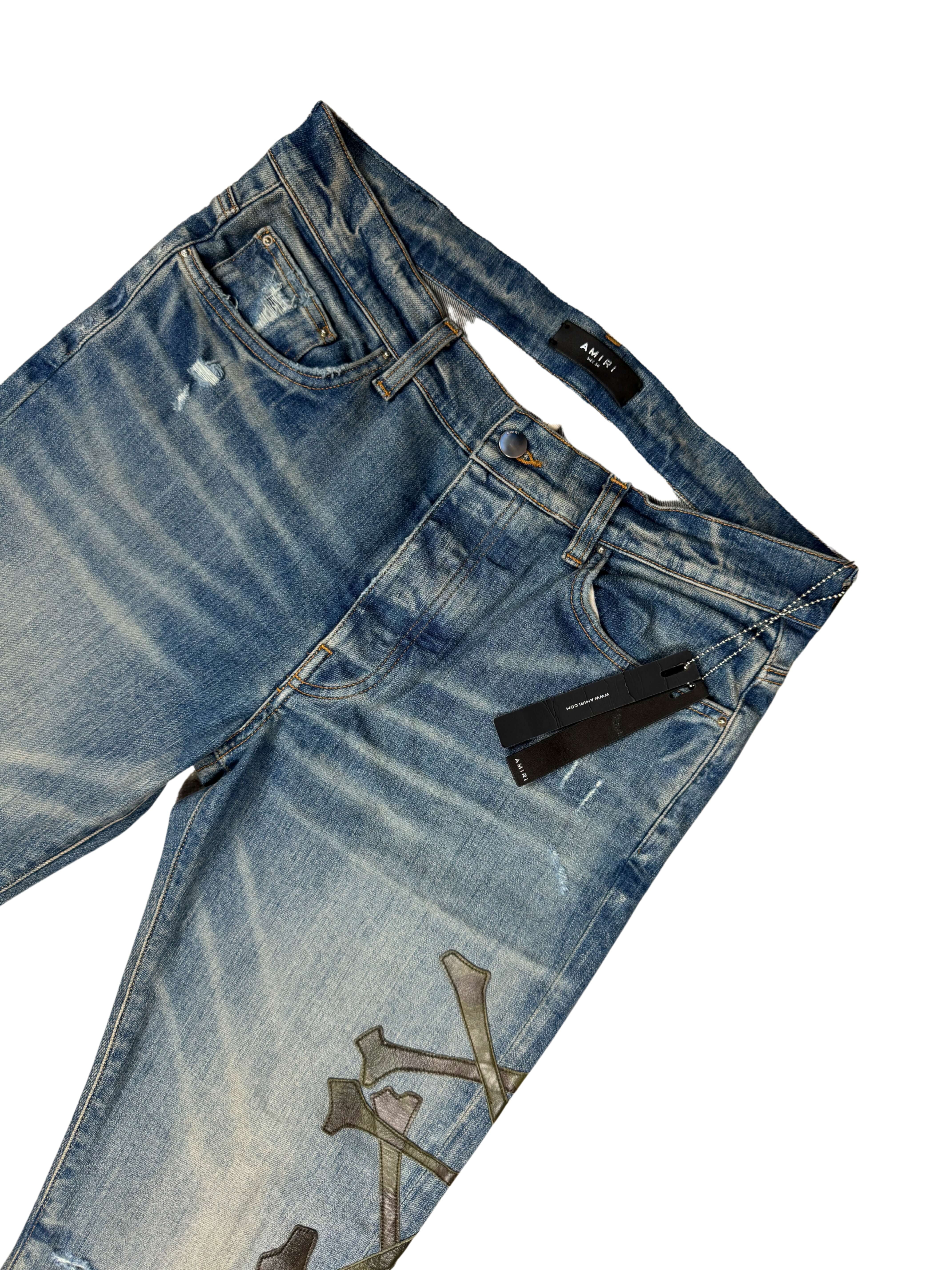 Amiri Bone Jeans - Blue Denim