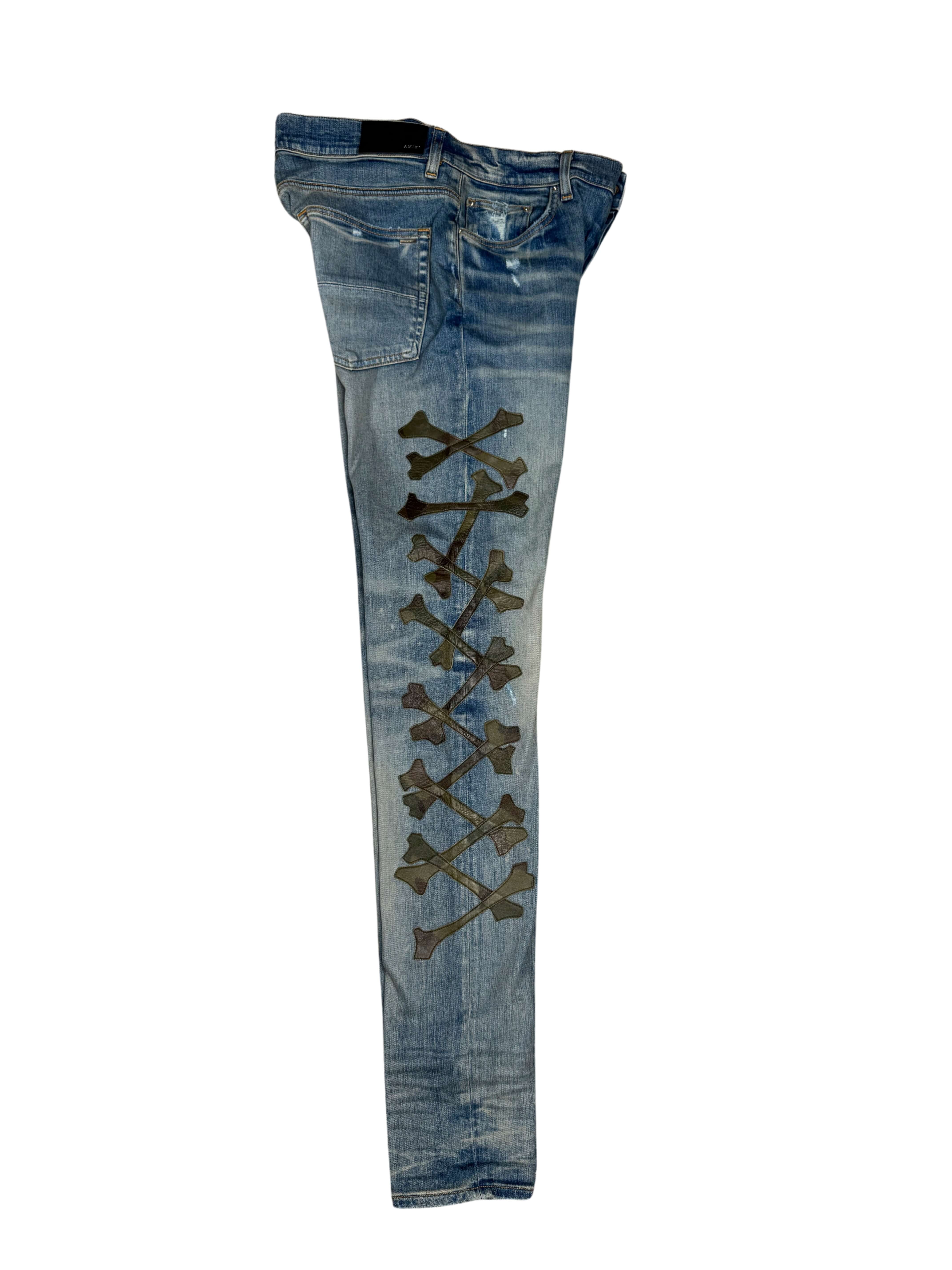 Amiri Bone Jeans - Blue Denim