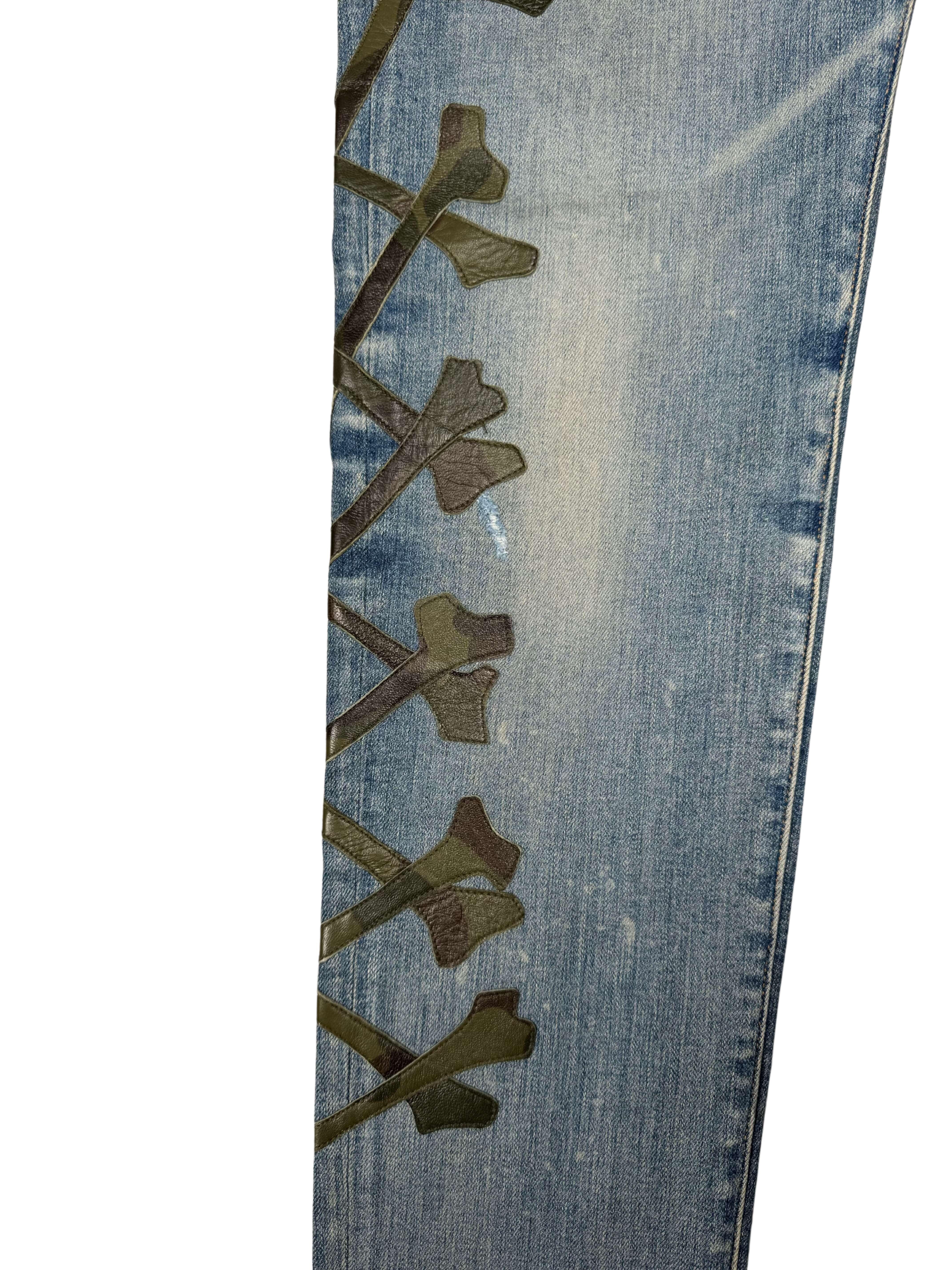 Amiri Bone Jeans - Blue Denim