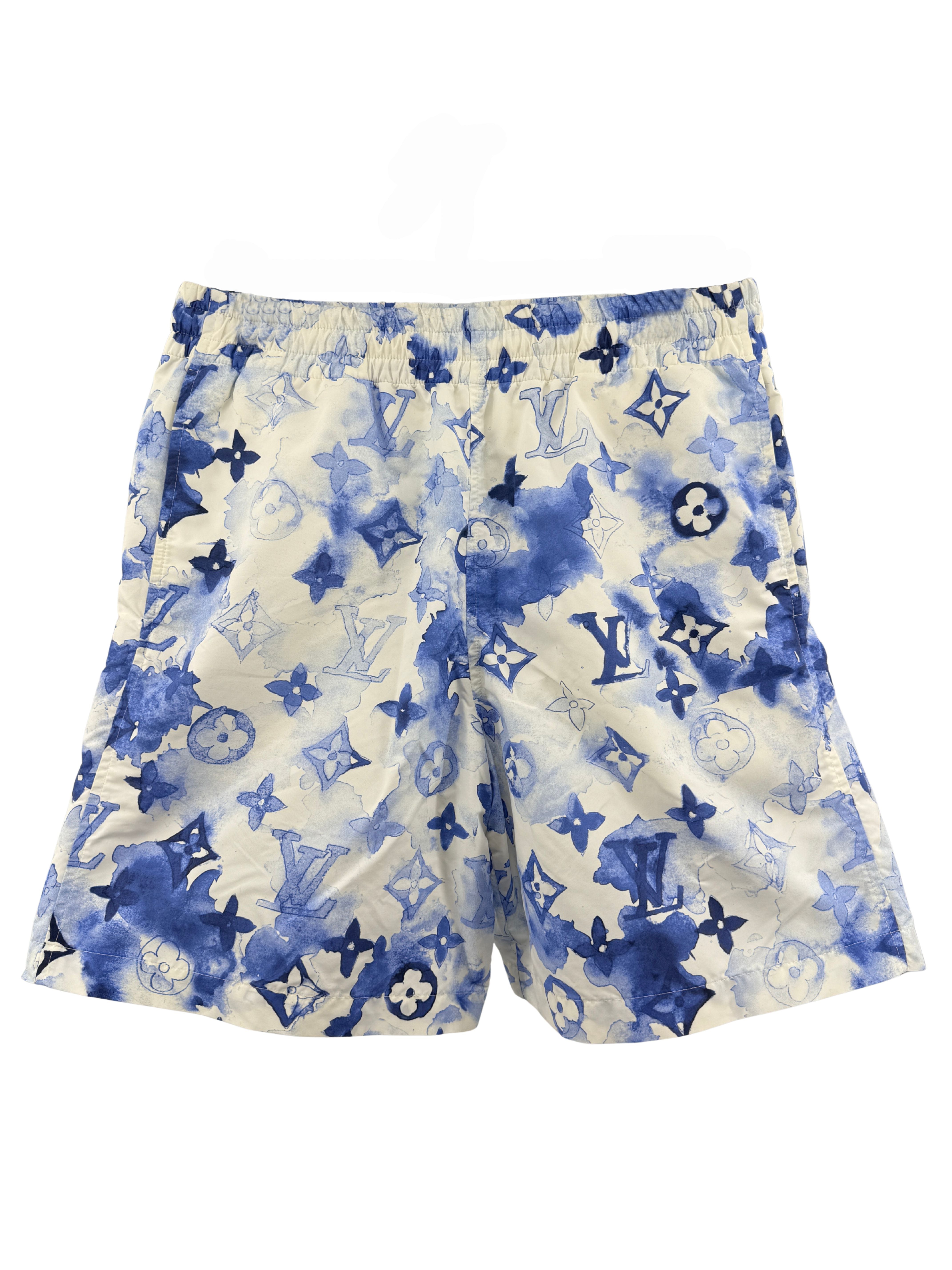 Louis Vuitton Monogram Watercolour Swim Shorts - Blue Louis Vuitton