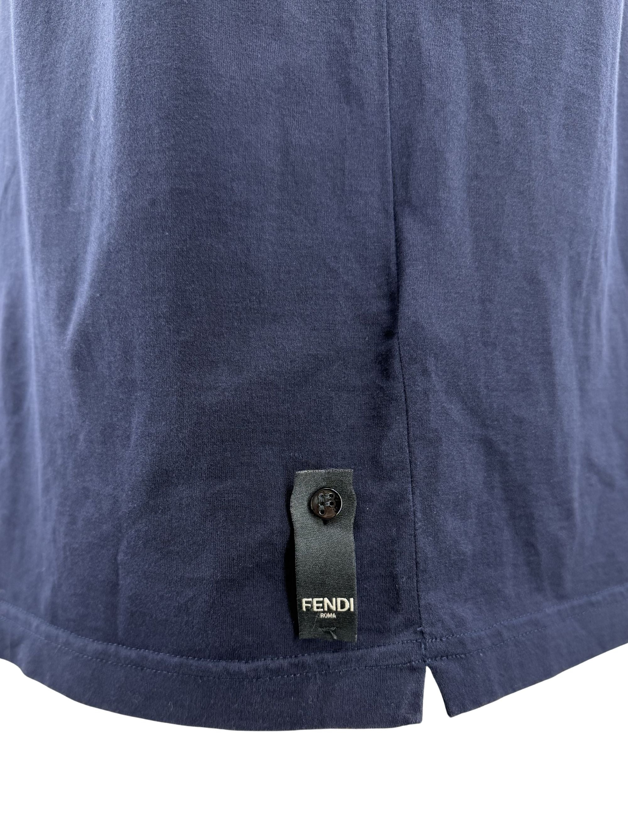 Fendi Embellished Monster T-shirt - Navy Fendi