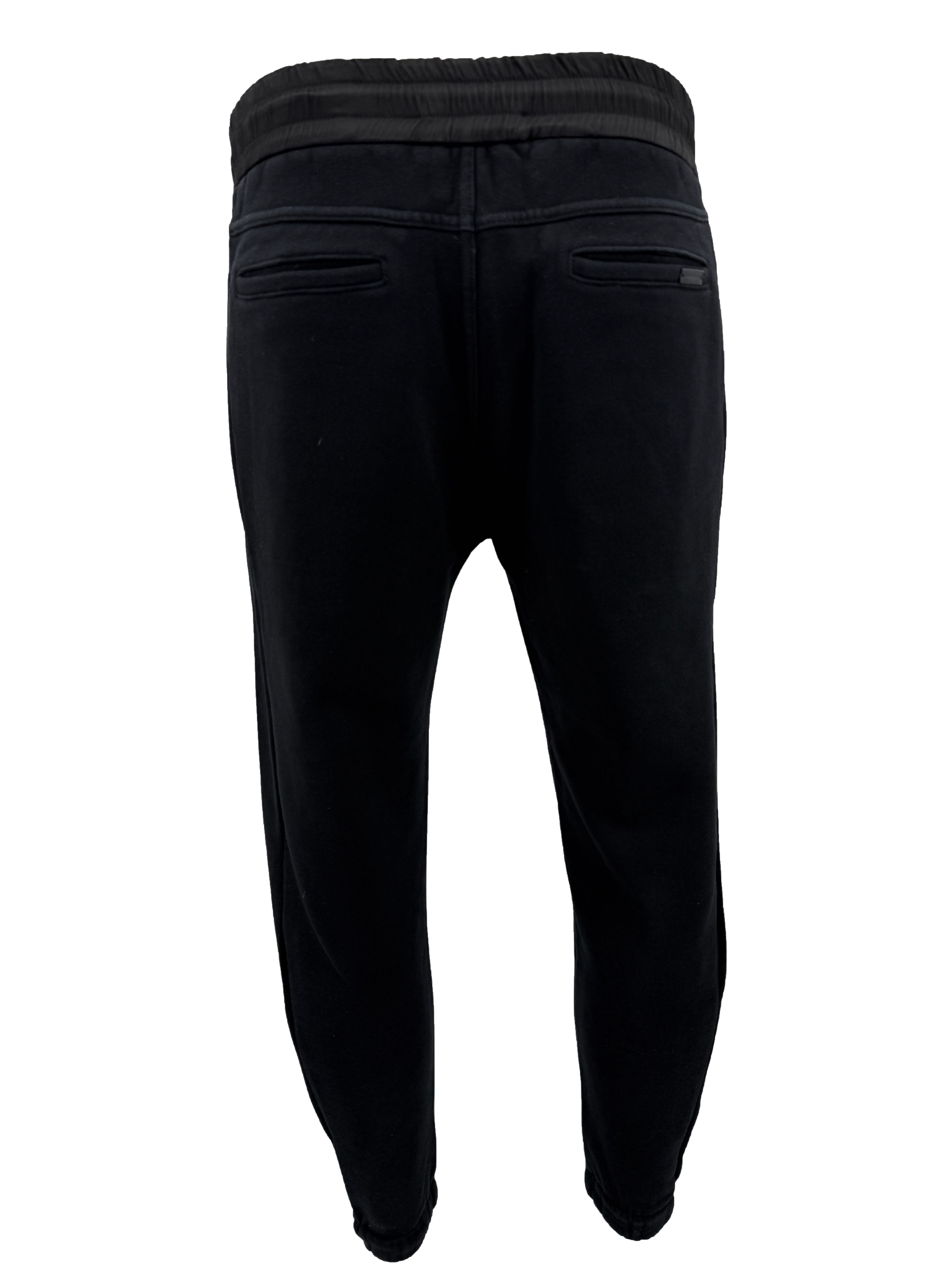 Saint Laurent Logo Embroidered Joggers - Black