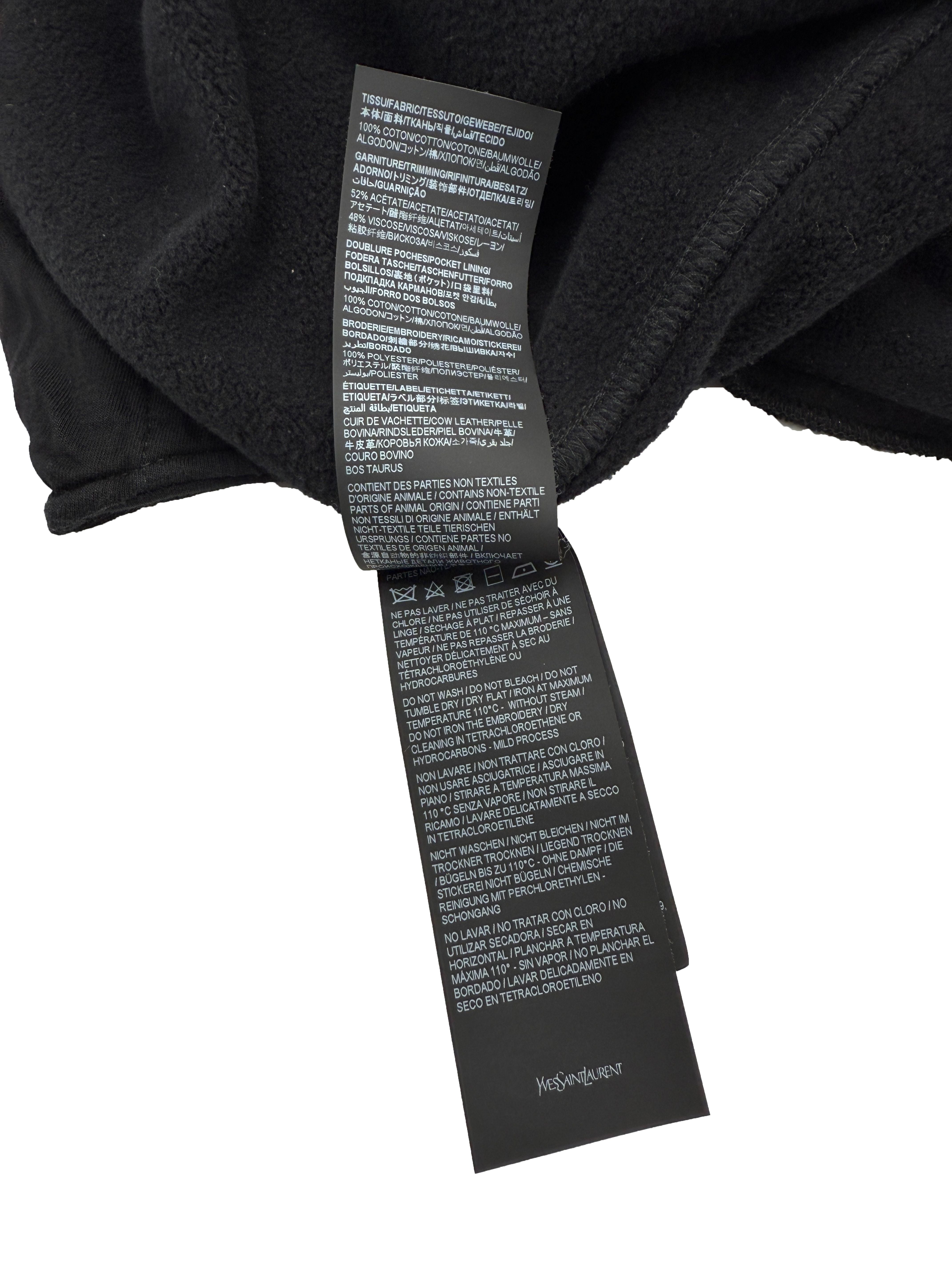 Saint Laurent Logo Embroidered Joggers - Black