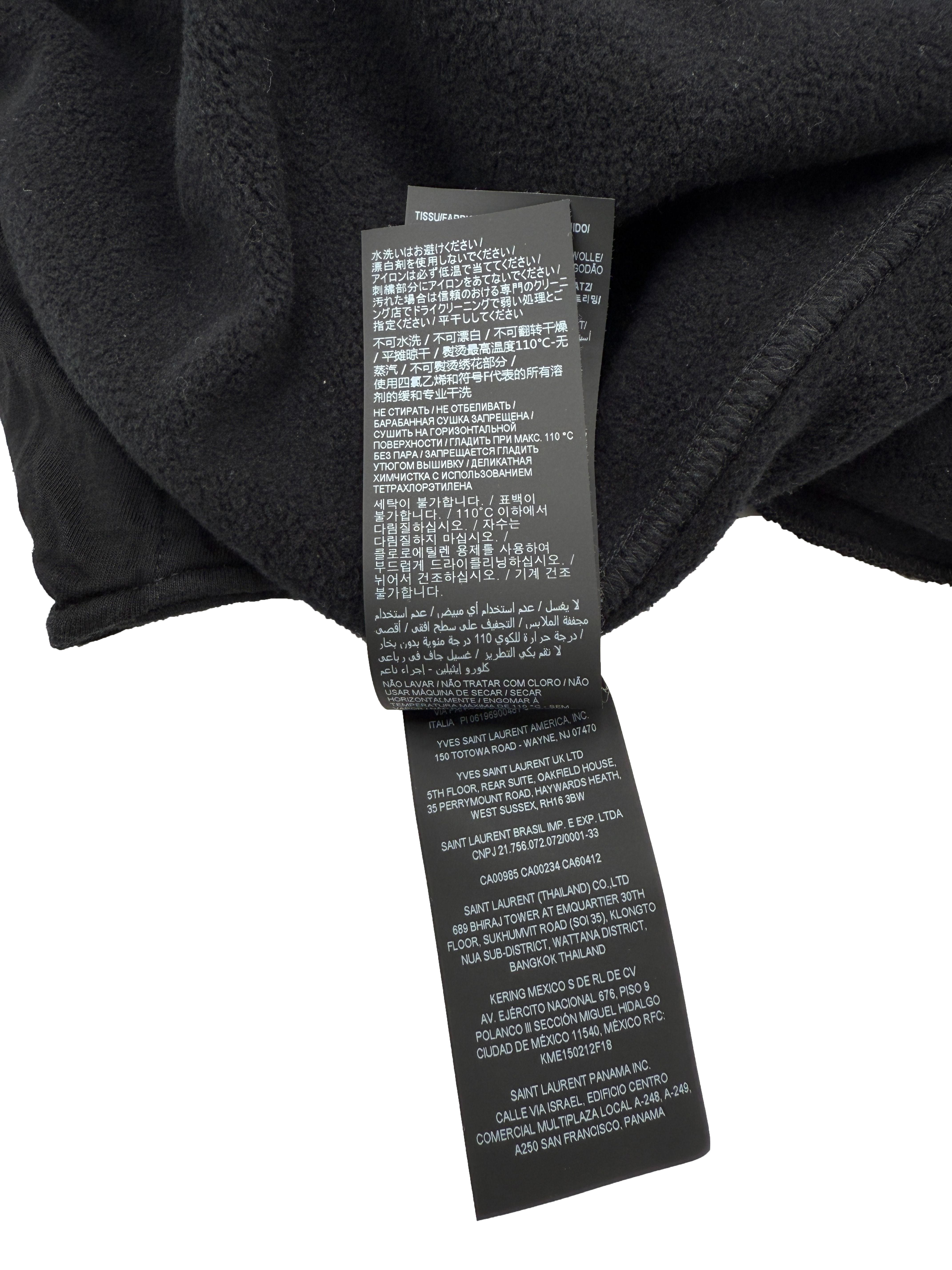 Saint Laurent Logo Embroidered Joggers - Black