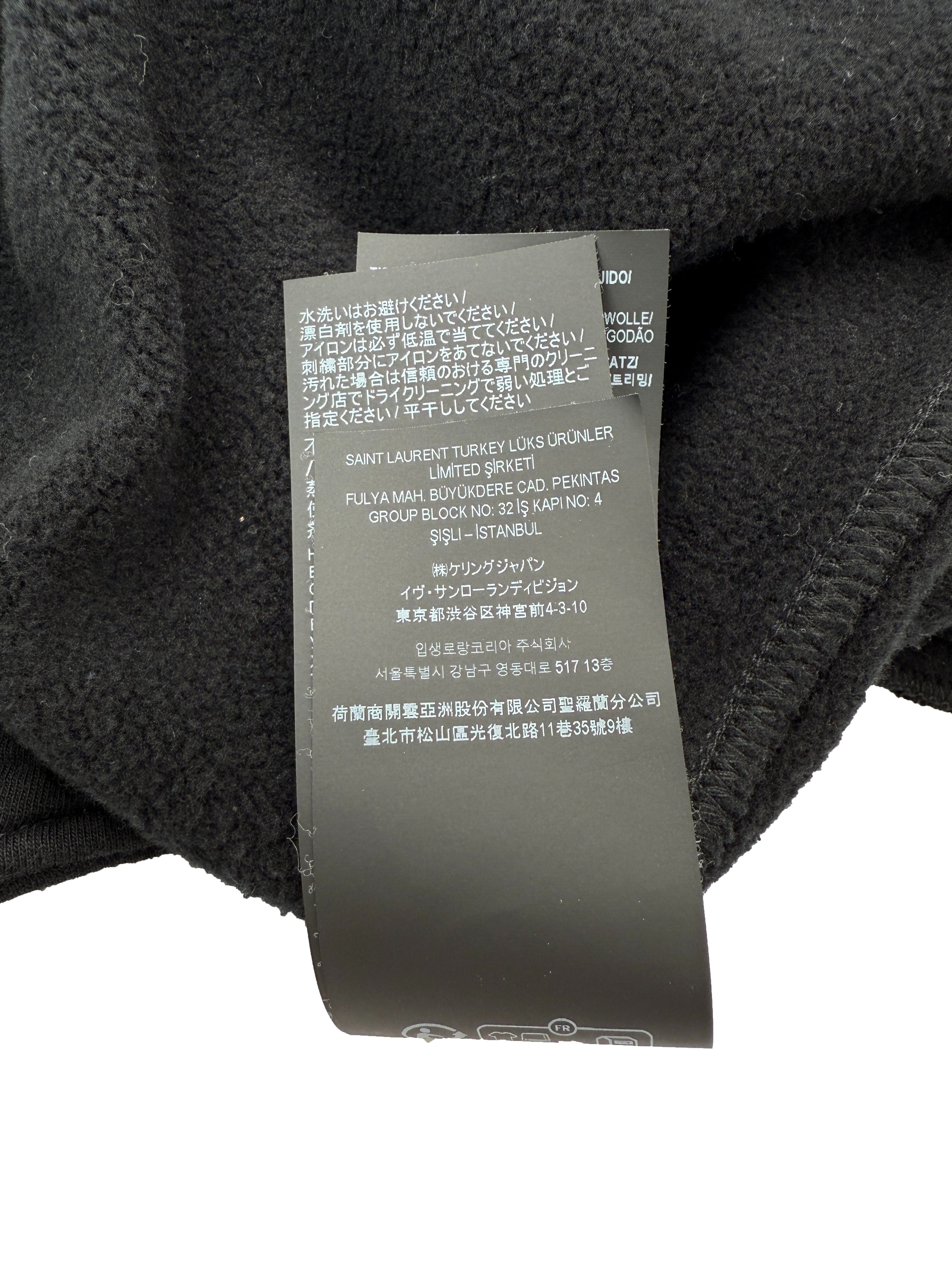 Saint Laurent Logo Embroidered Joggers - Black