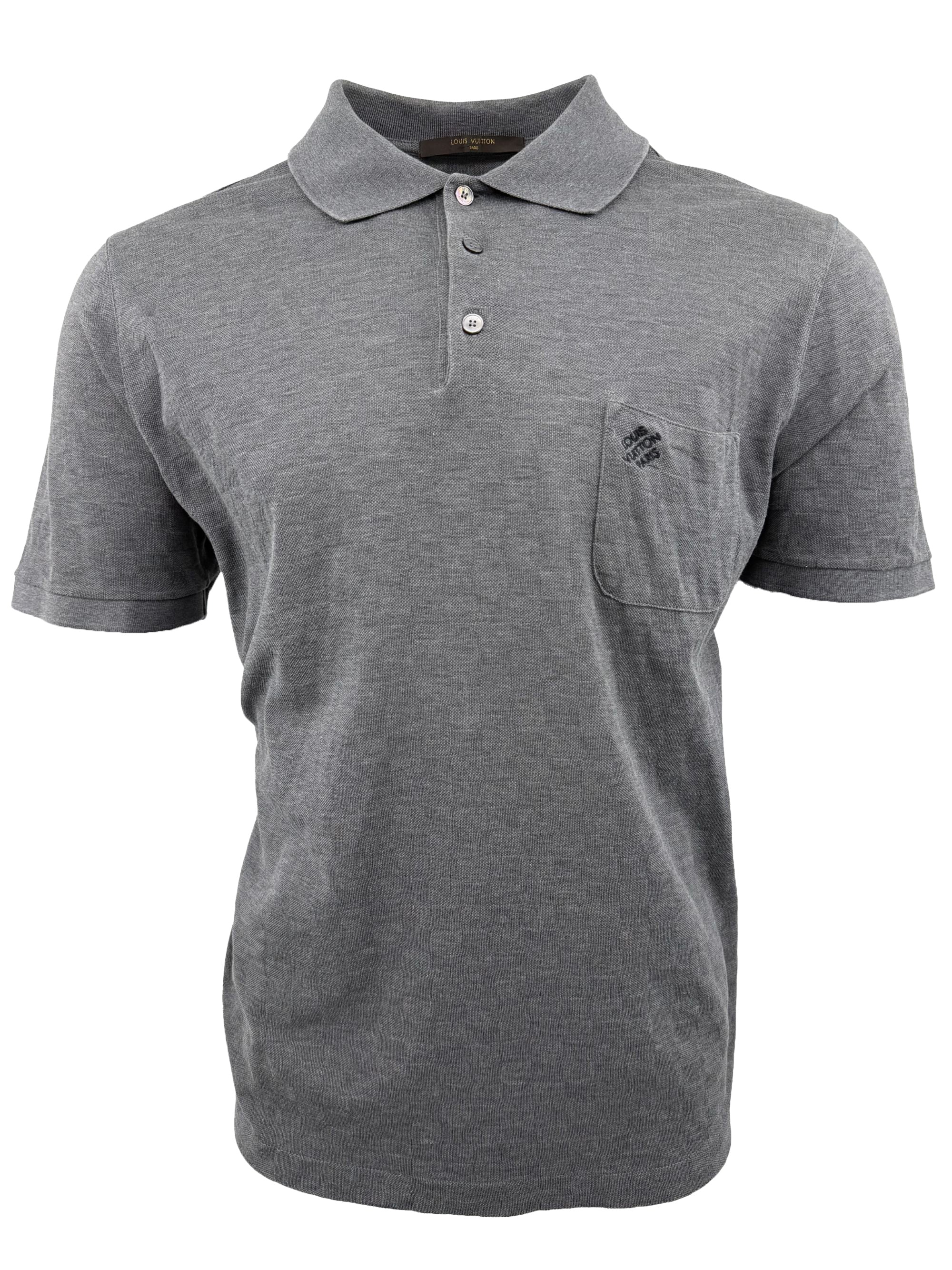 Louis Vuitton Damier Pocket Detail Polo - Grey Louis Vuitton