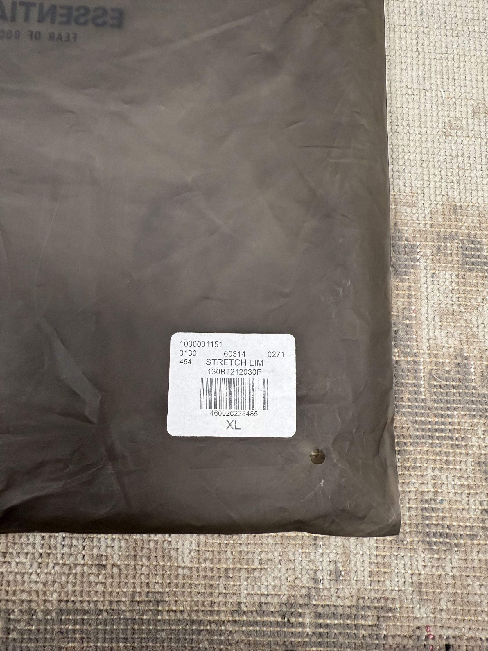 Essentials Fear of God Joggers - Stretch Limo (Unused) Essentials