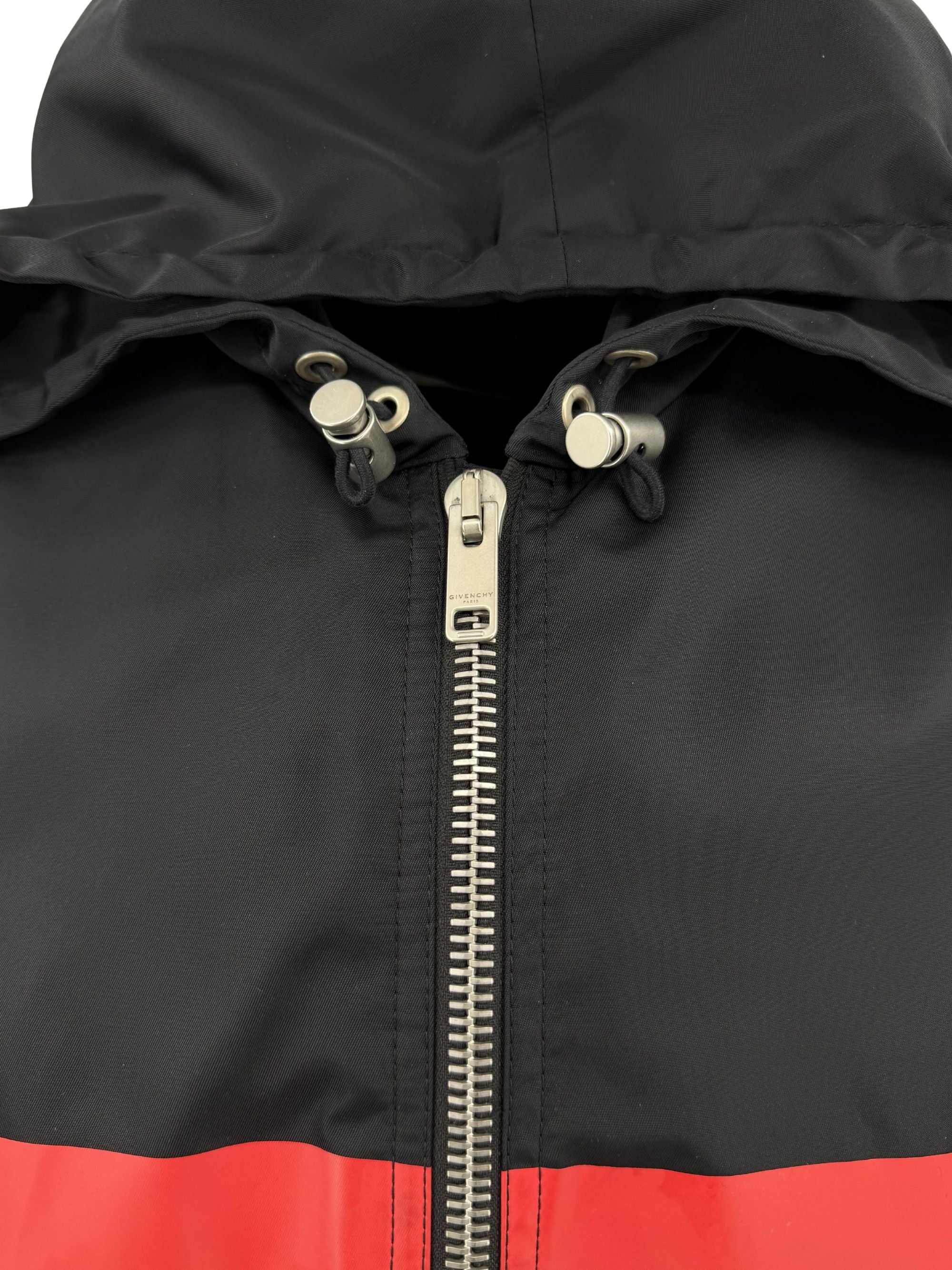 Givenchy Stripe GV Windbreaker Jacket - Black Givenchy