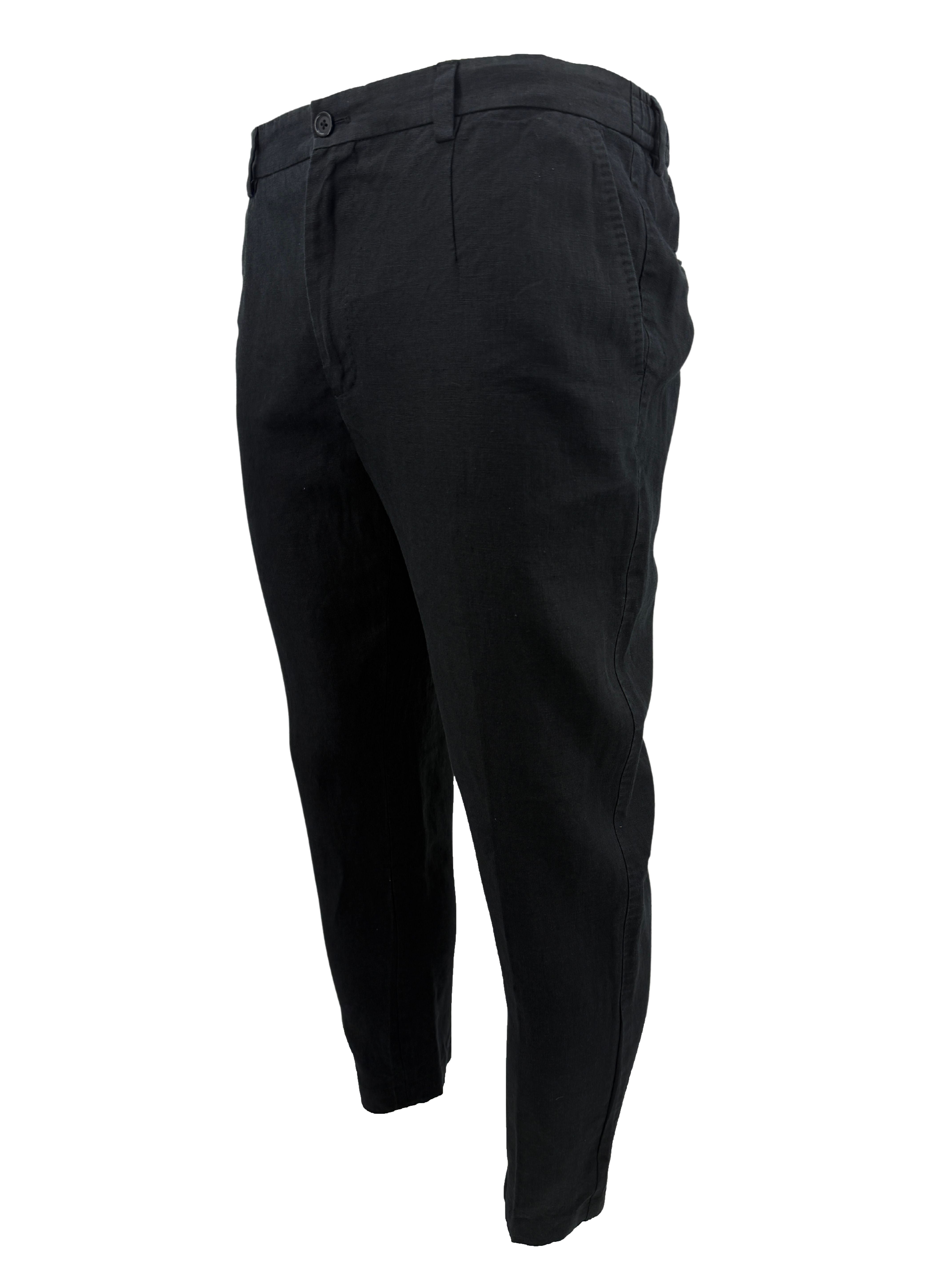 Dolce & Gabbana Linen Trousers - Black