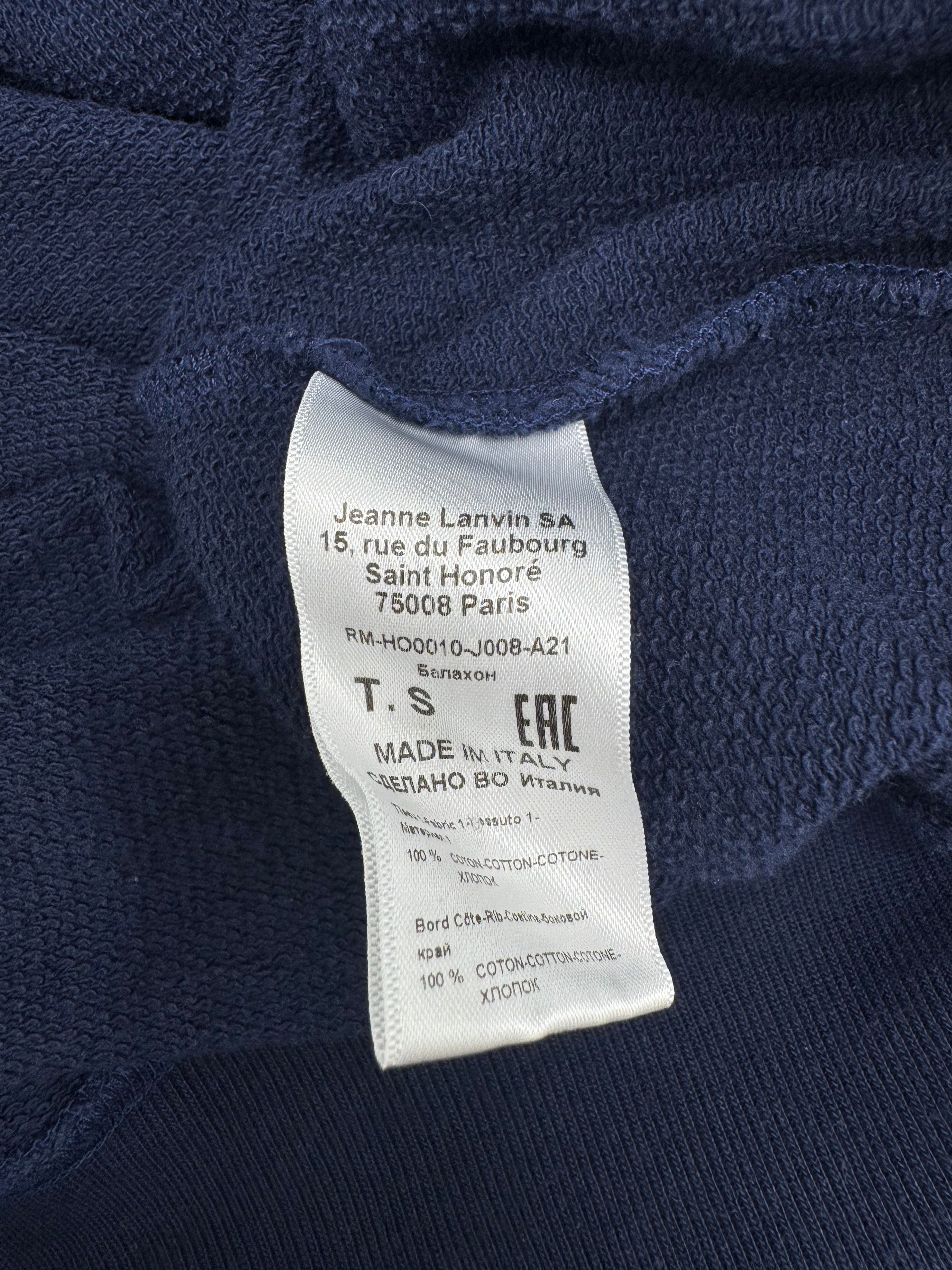 Lanvin Paris Embroidered Logo Hoodie - Navy Lanvin