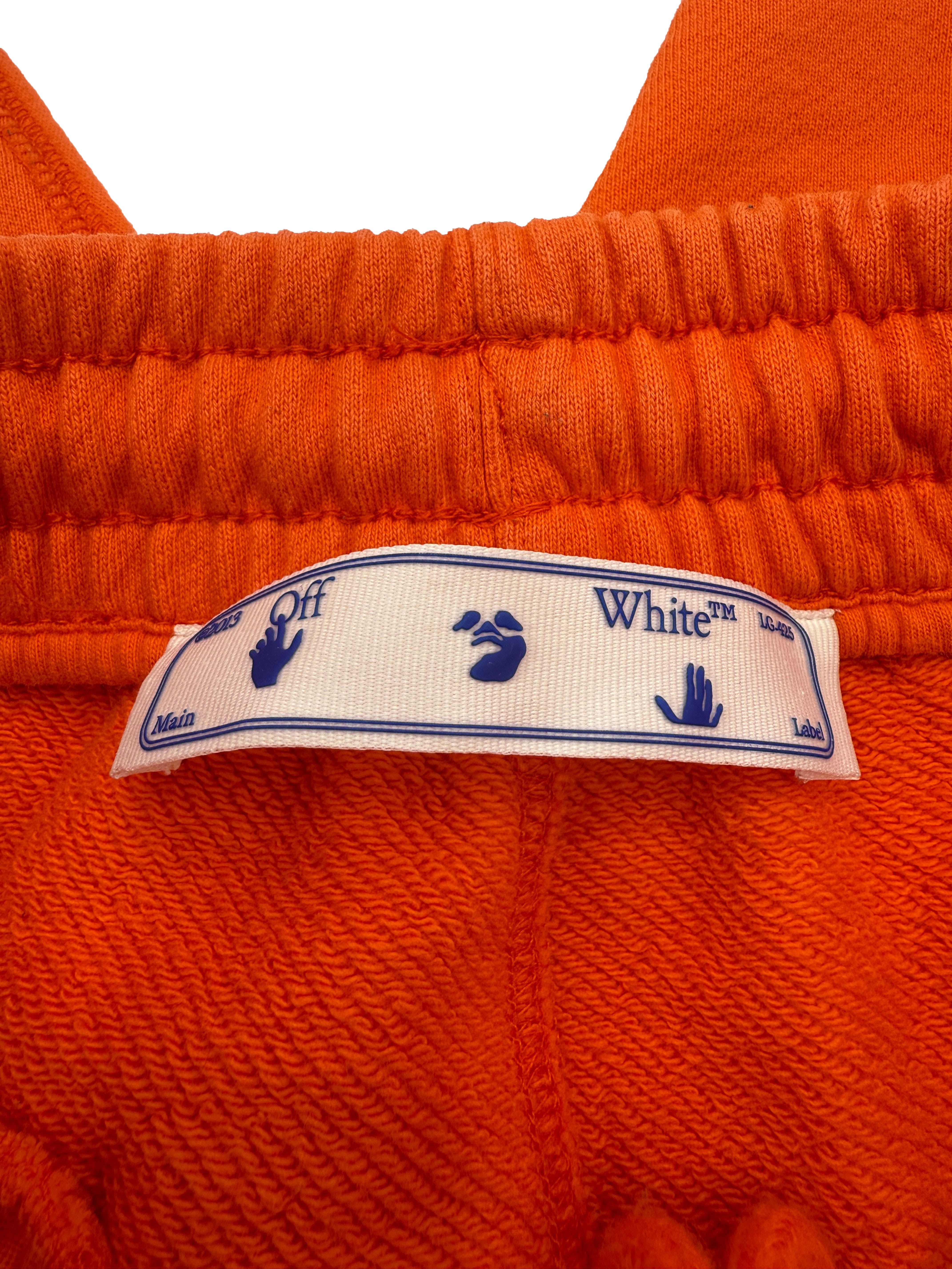 Off-White Arrows Cotton Shorts - Orange Off-White