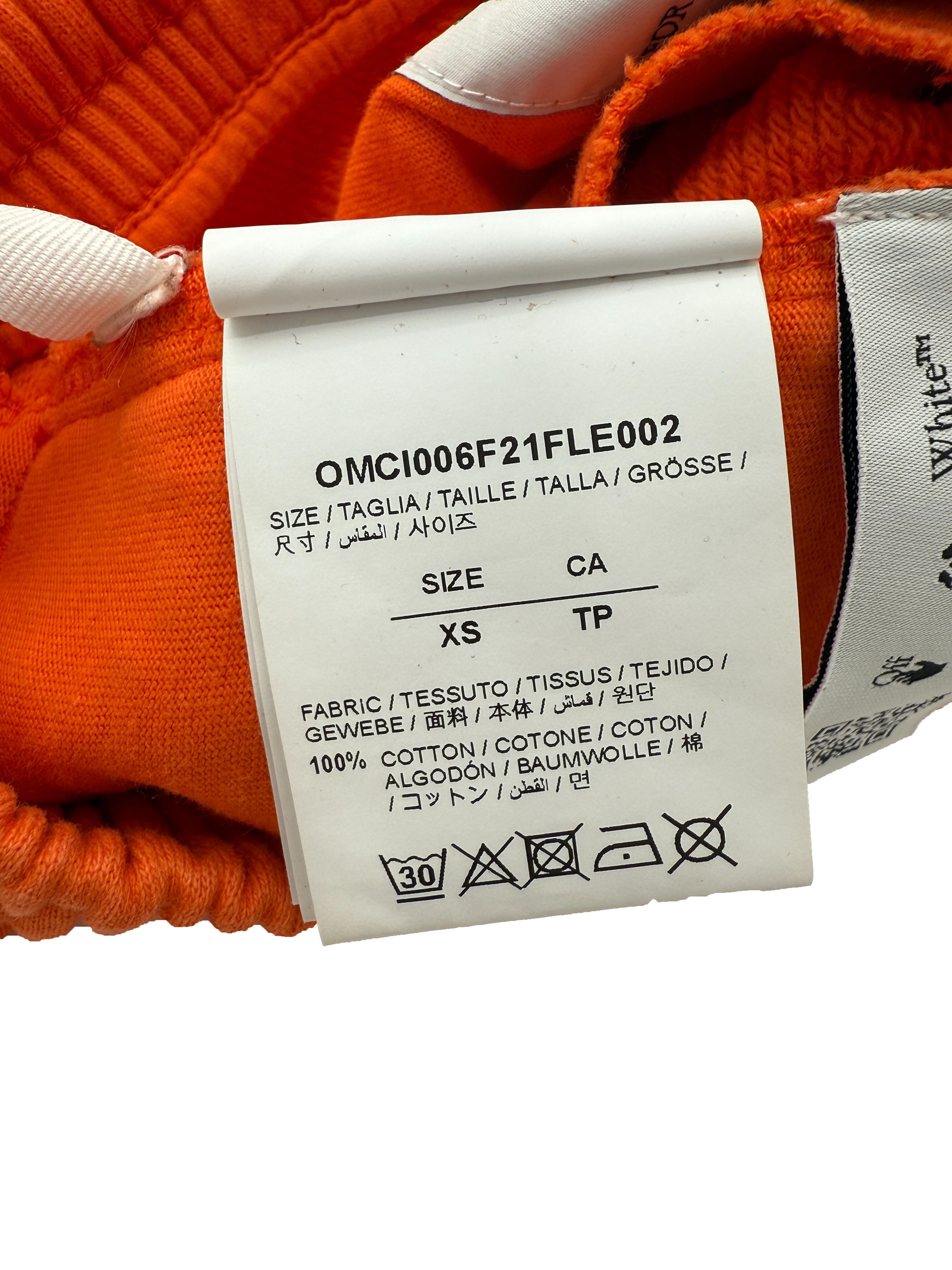 Off-White Arrows Cotton Shorts - Orange Off-White