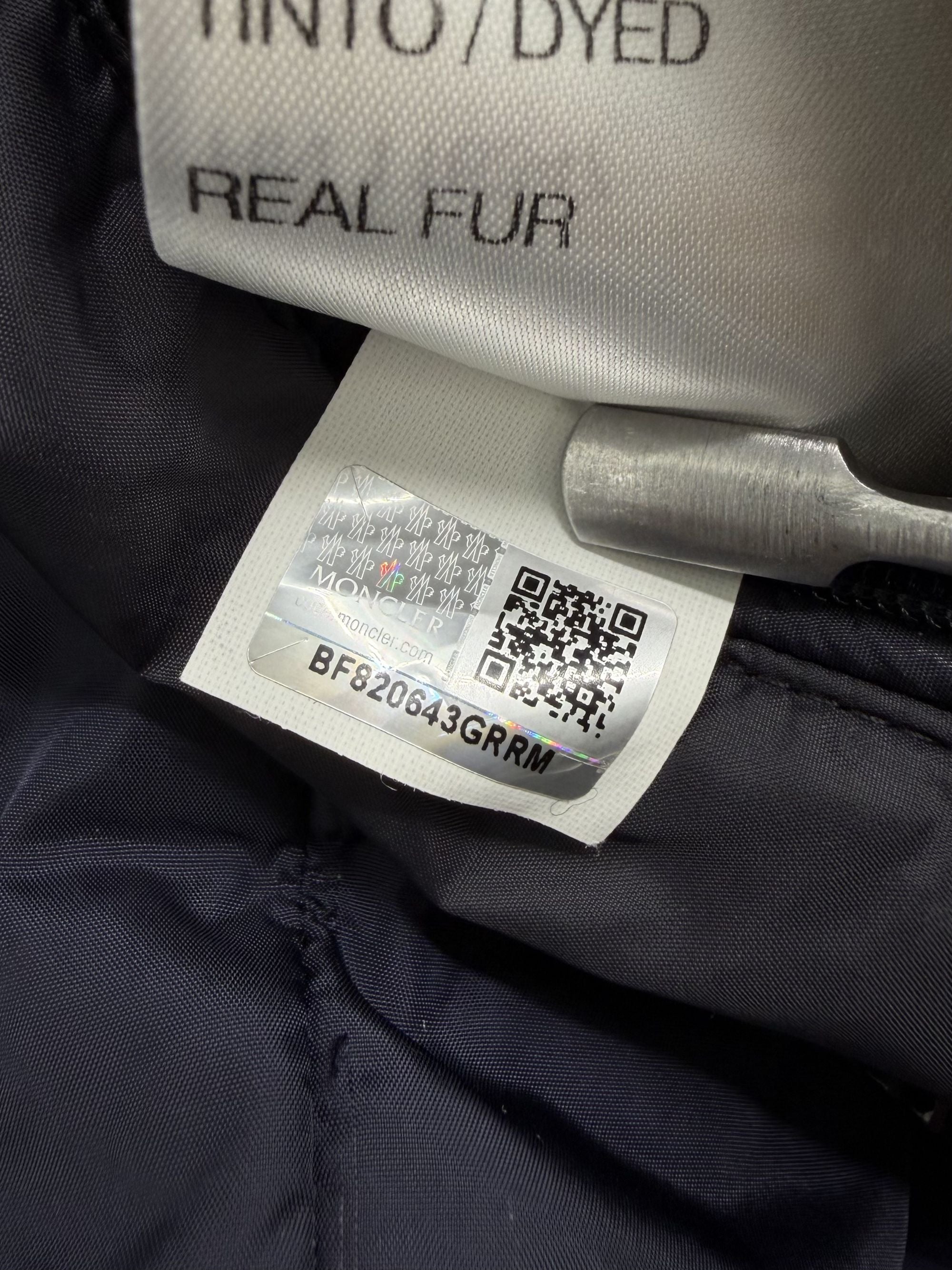 Moncler Byron Fur Hooded Puffer Jacket - Navy Moncler