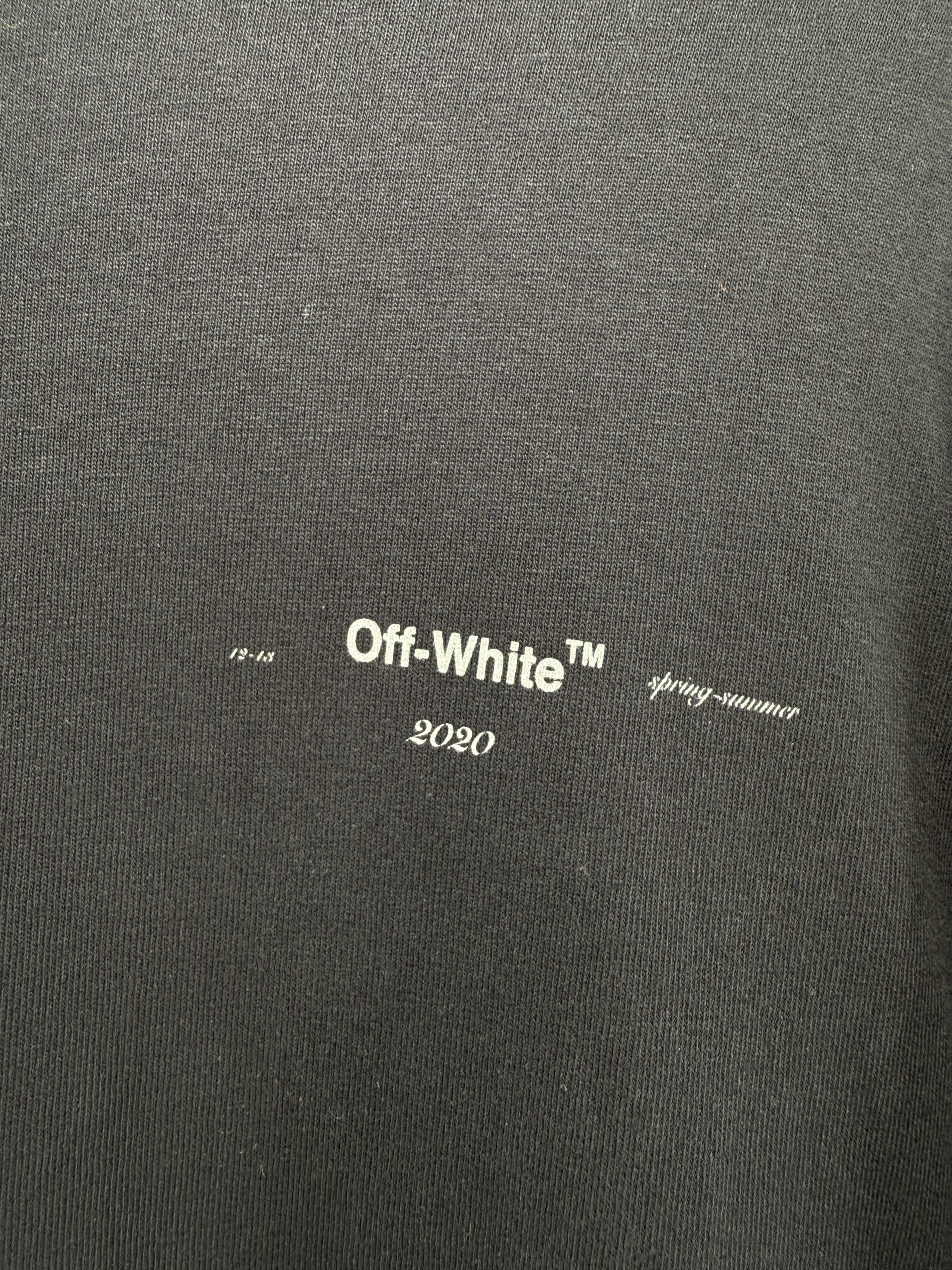 Off-White Diagonals Logo Long-Sleeved T-Shirt - Black