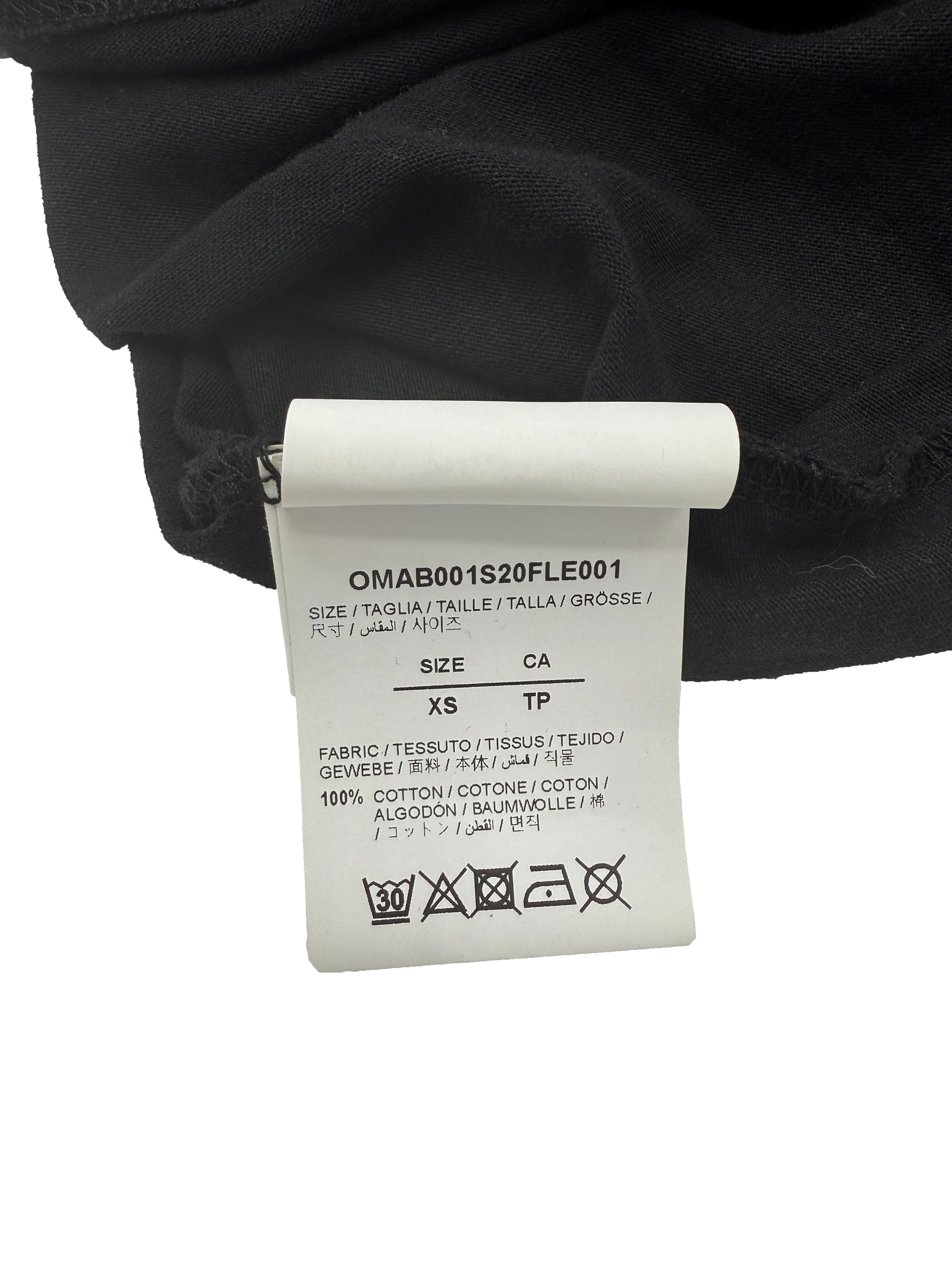 Off-White Diagonals Logo Long-Sleeved T-Shirt - Black