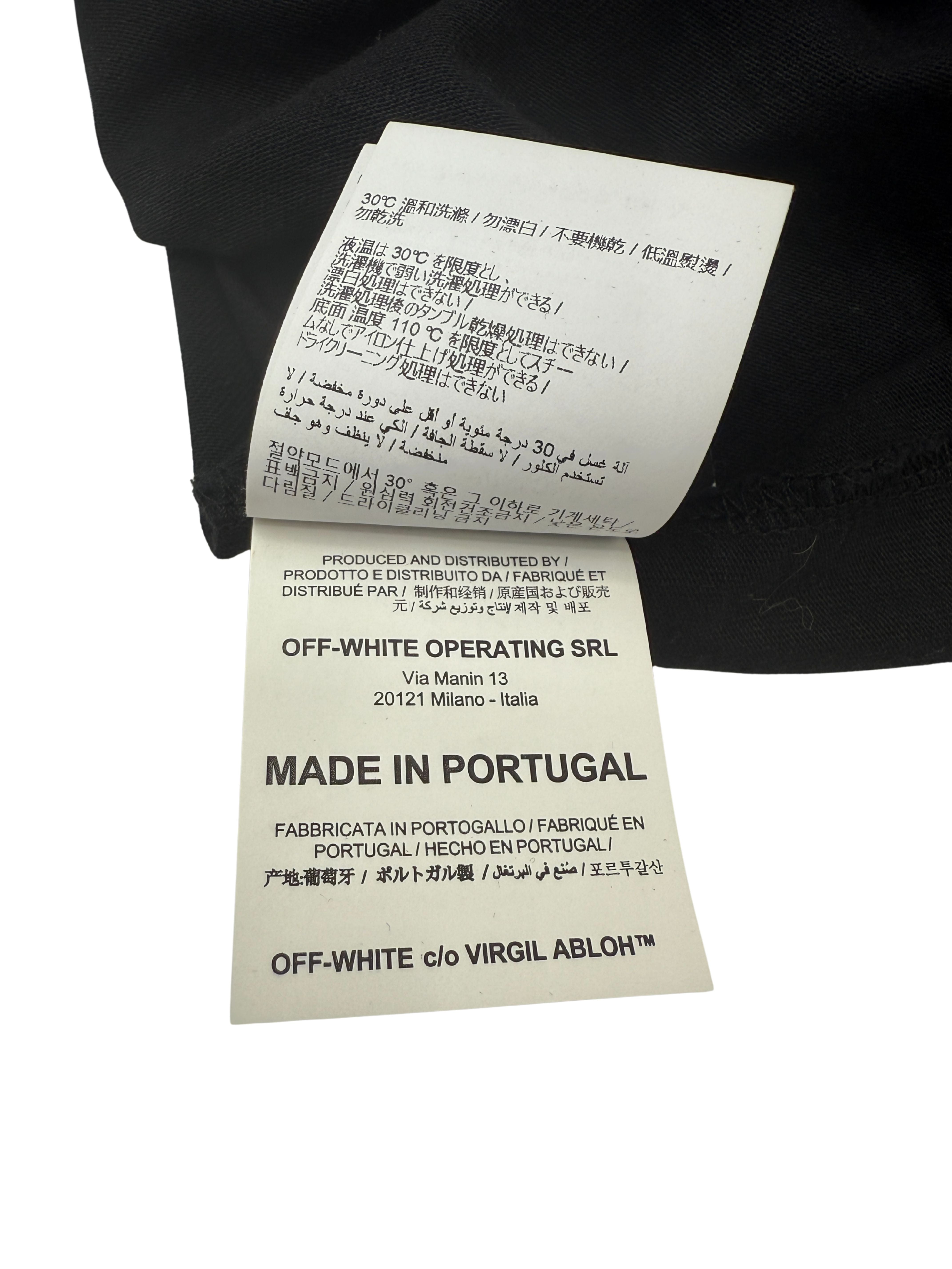 Off-White Diagonals Logo Long-Sleeved T-Shirt - Black