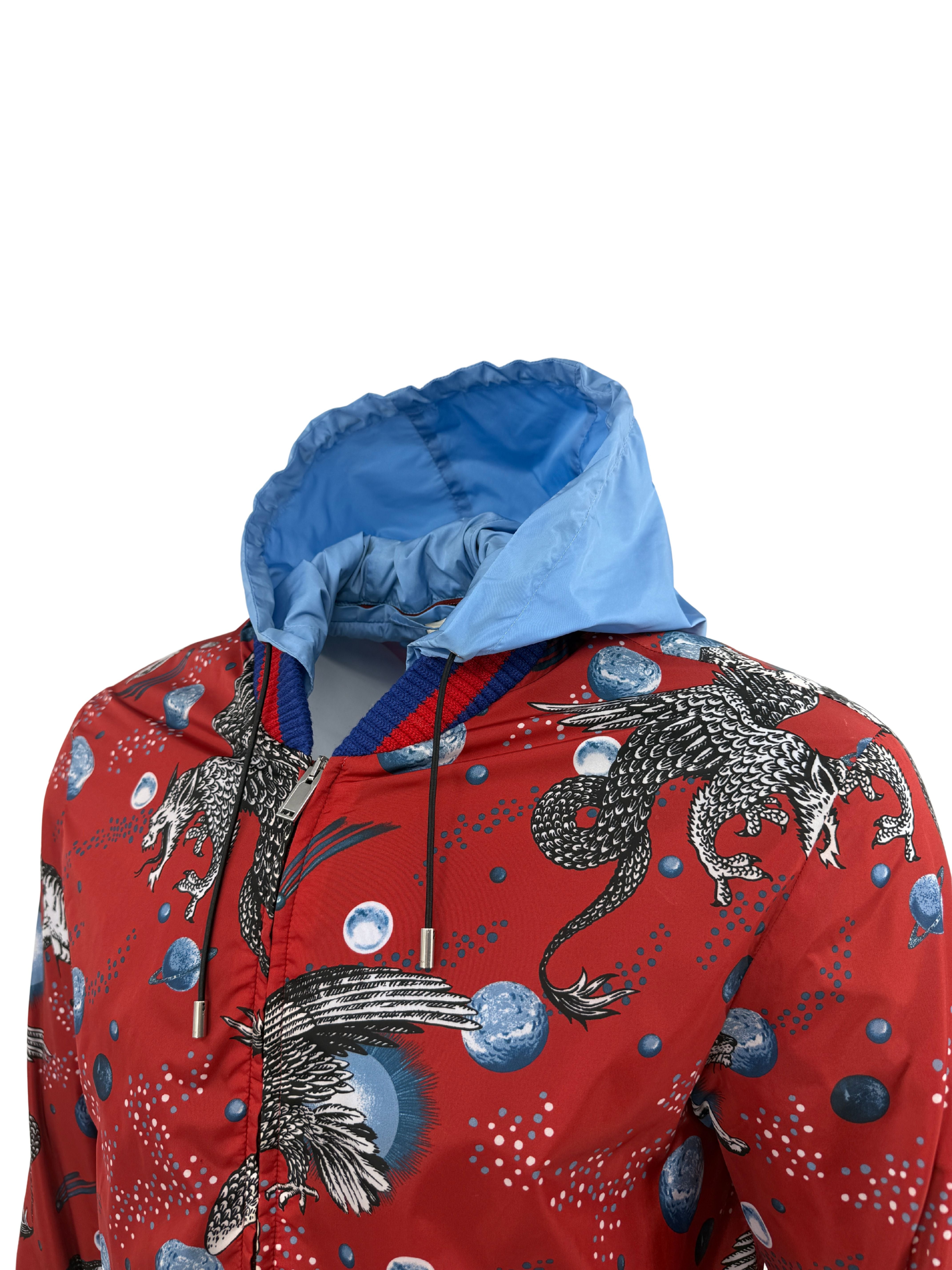 Gucci Space Animals Windbreaker Jacket - Red