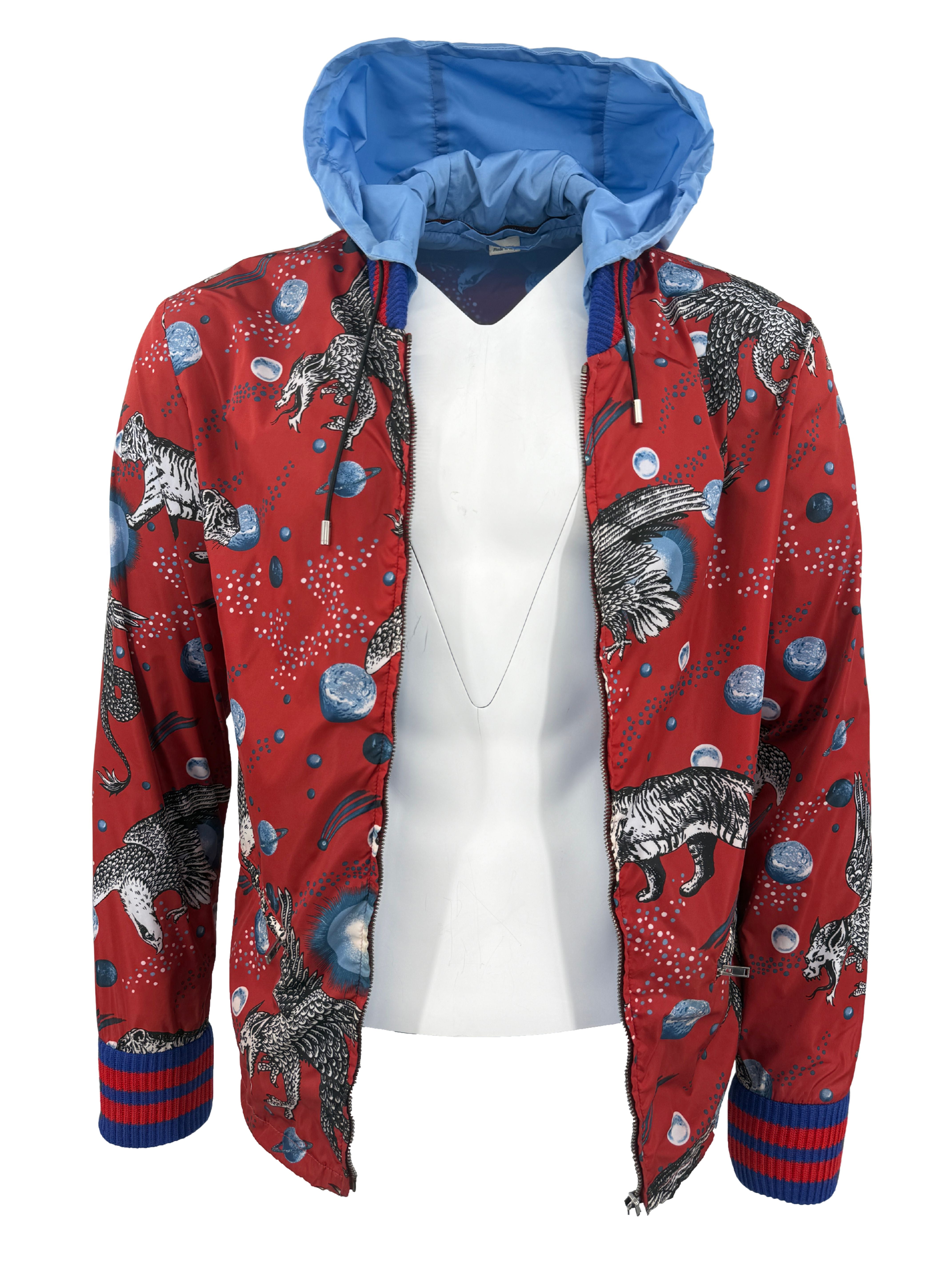 Gucci Space Animals Windbreaker Jacket - Red