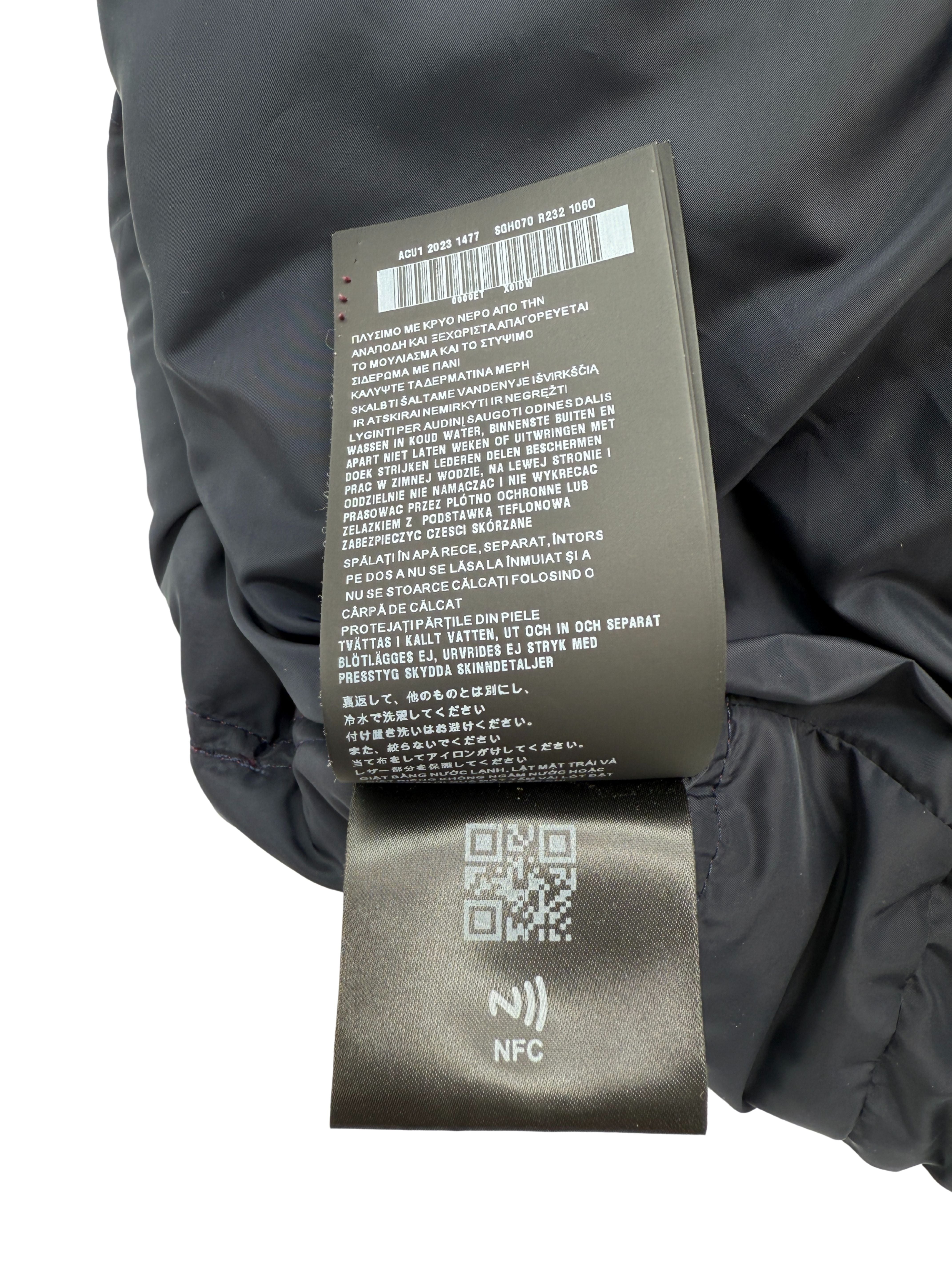 Prada Plaque Down Jacket - Burgundy