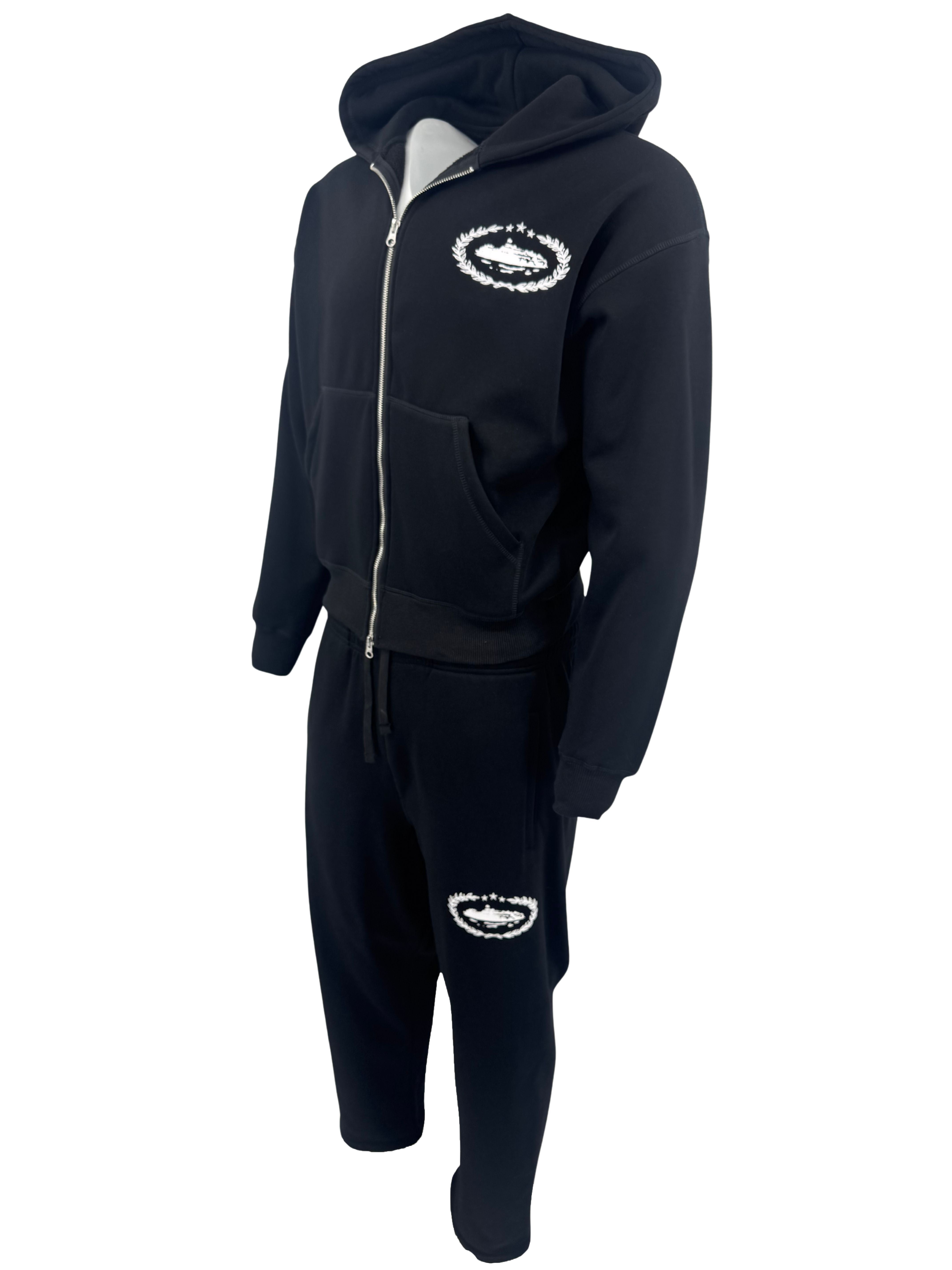 Corteiz Superior Royale Straight Leg Tracksuit - Black (Unused)