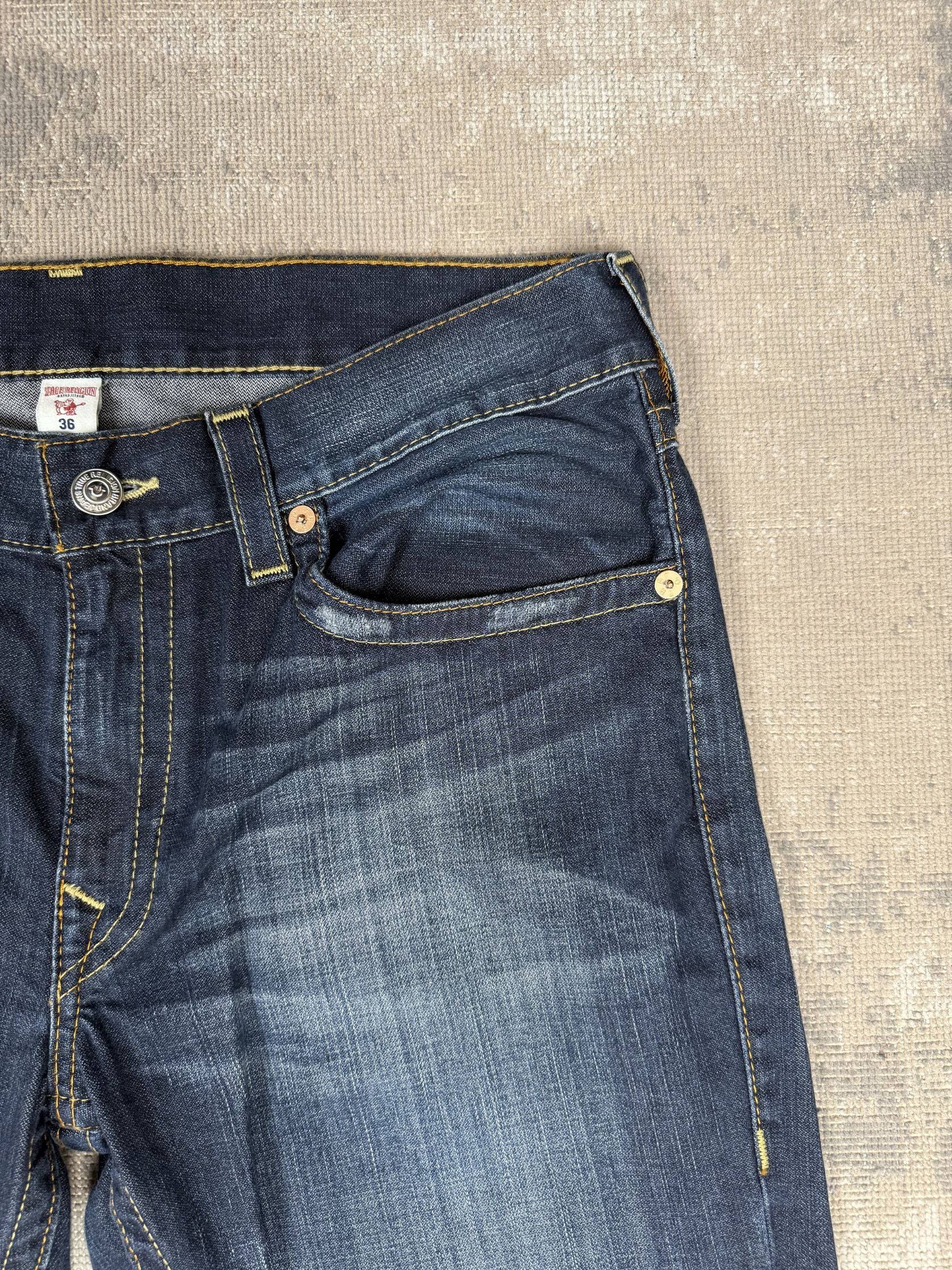 True Religion Horseshoe Big T Slim Jeans - Dark Denim True Religion