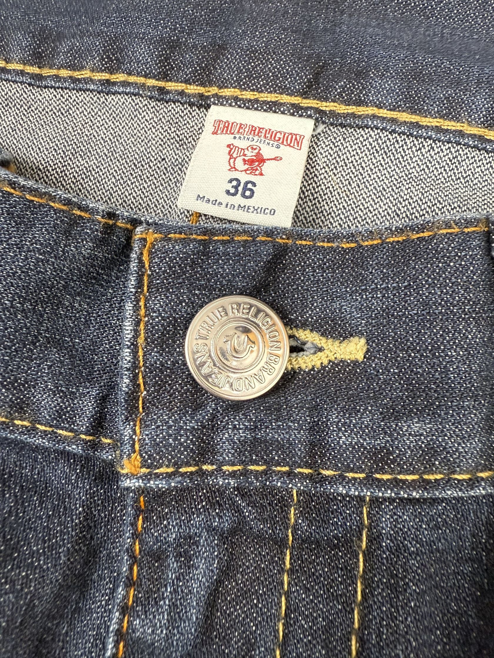 True Religion Horseshoe Big T Slim Jeans - Dark Denim True Religion