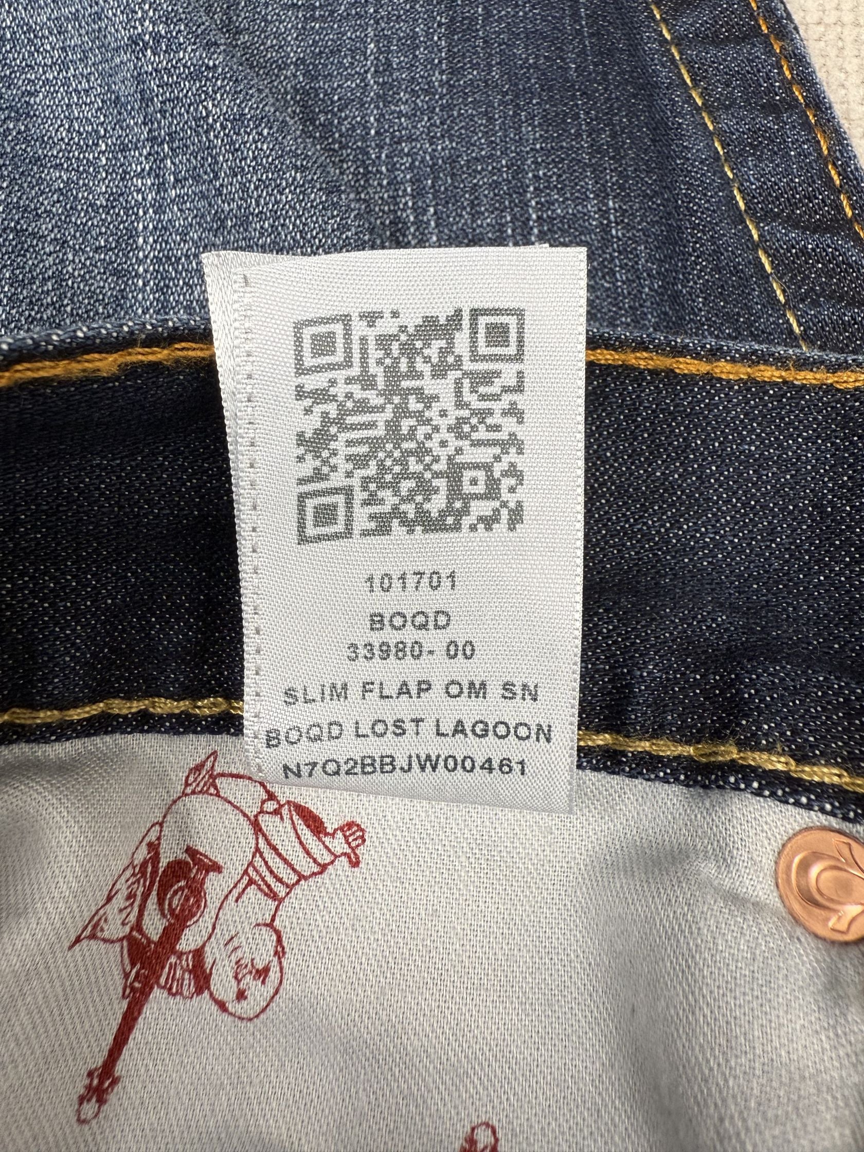 True Religion Horseshoe Big T Slim Jeans - Dark Denim True Religion