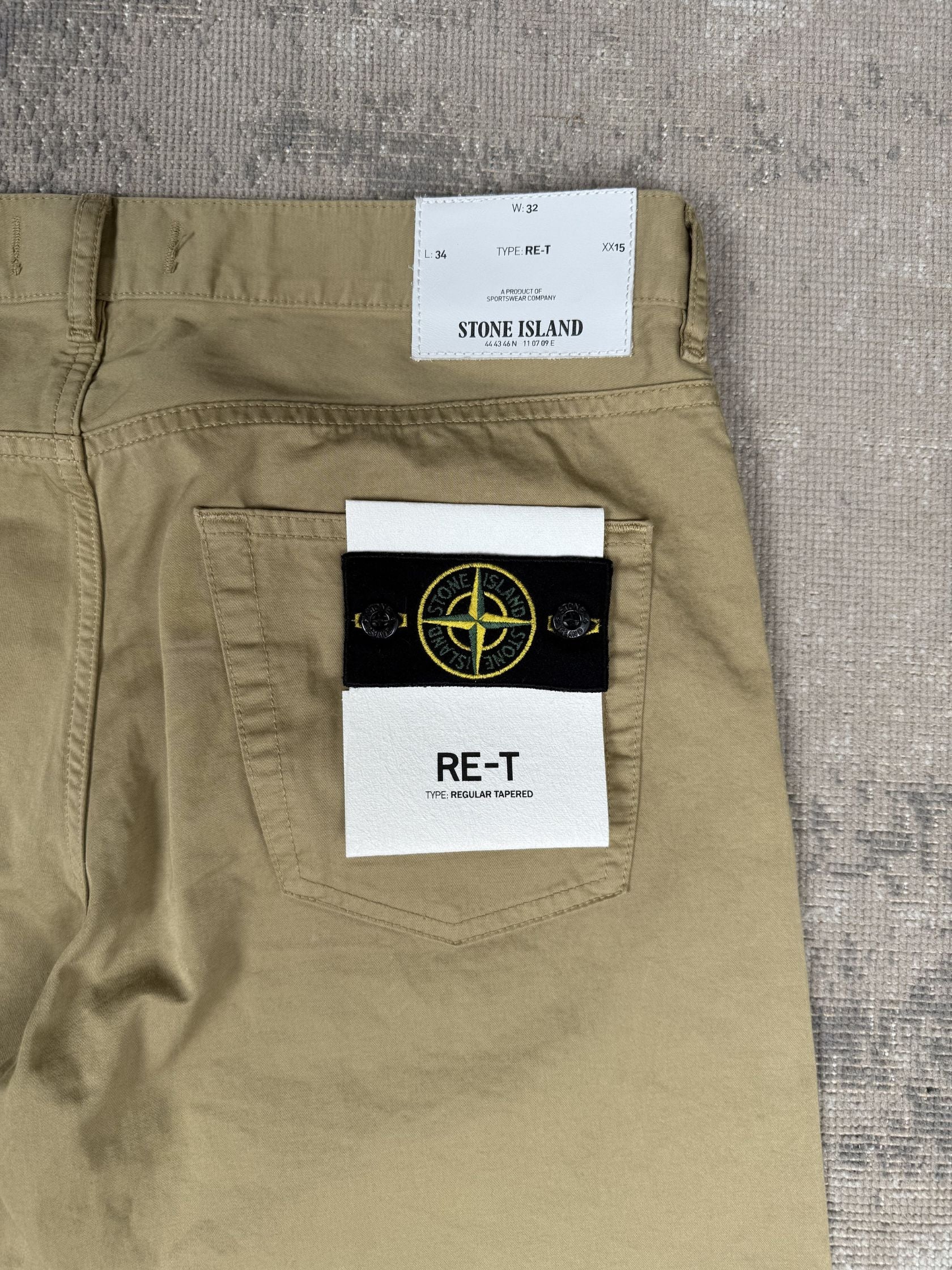 Stone Island Re-T Chinos - Tan Stone Island