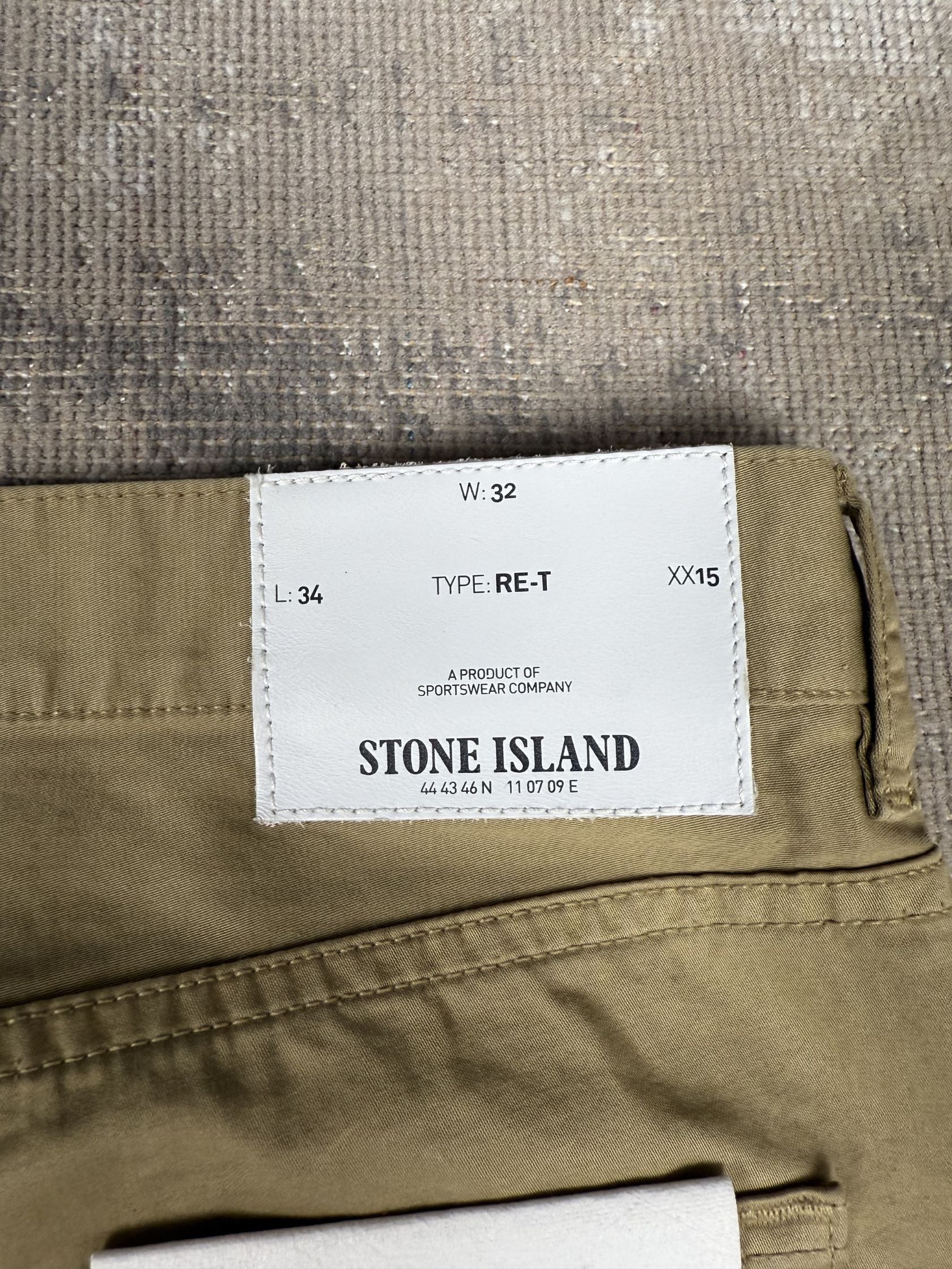 Stone Island Re-T Chinos - Tan Stone Island