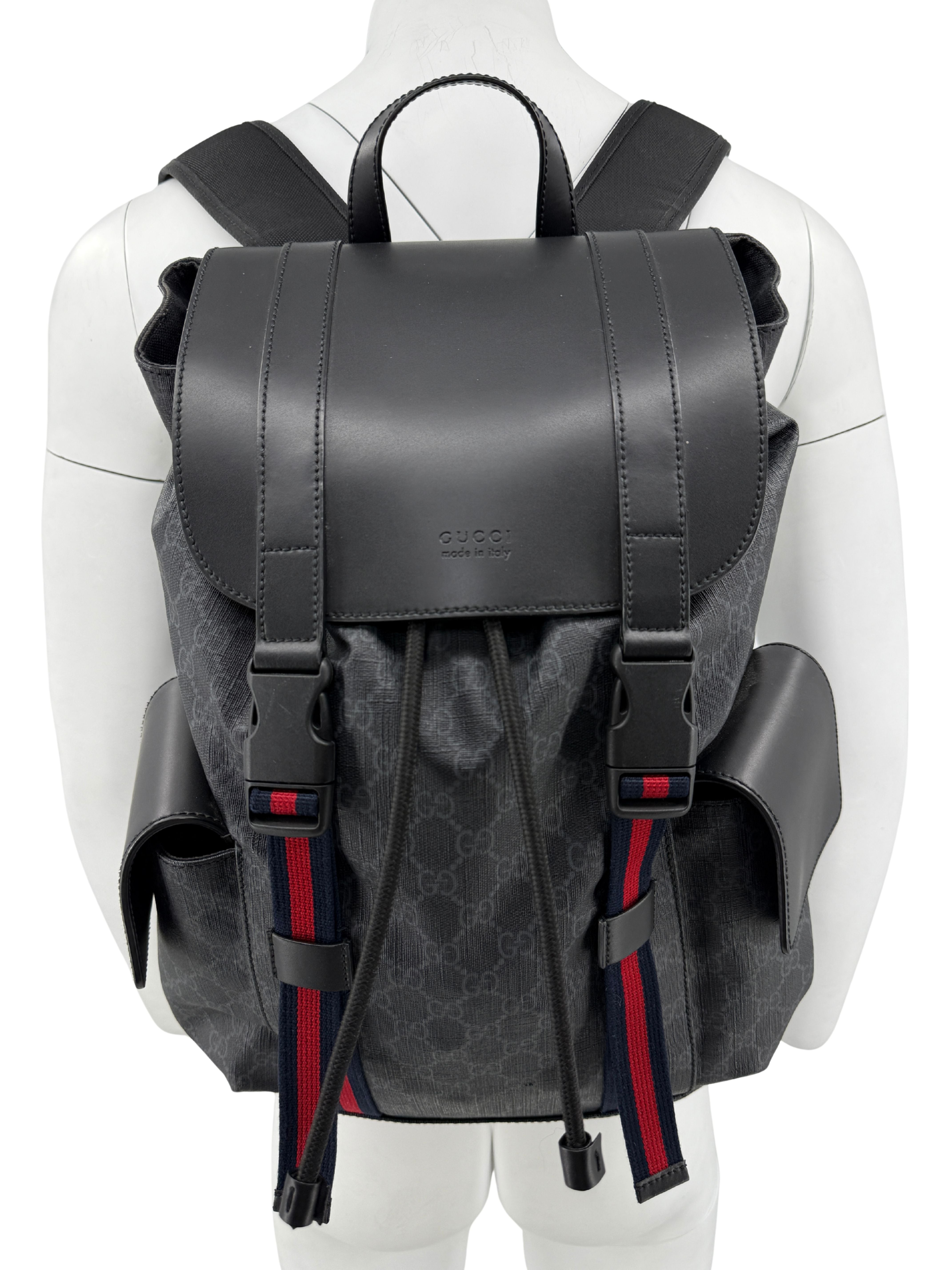 Gucci GG Supreme Backpack - Black Gucci