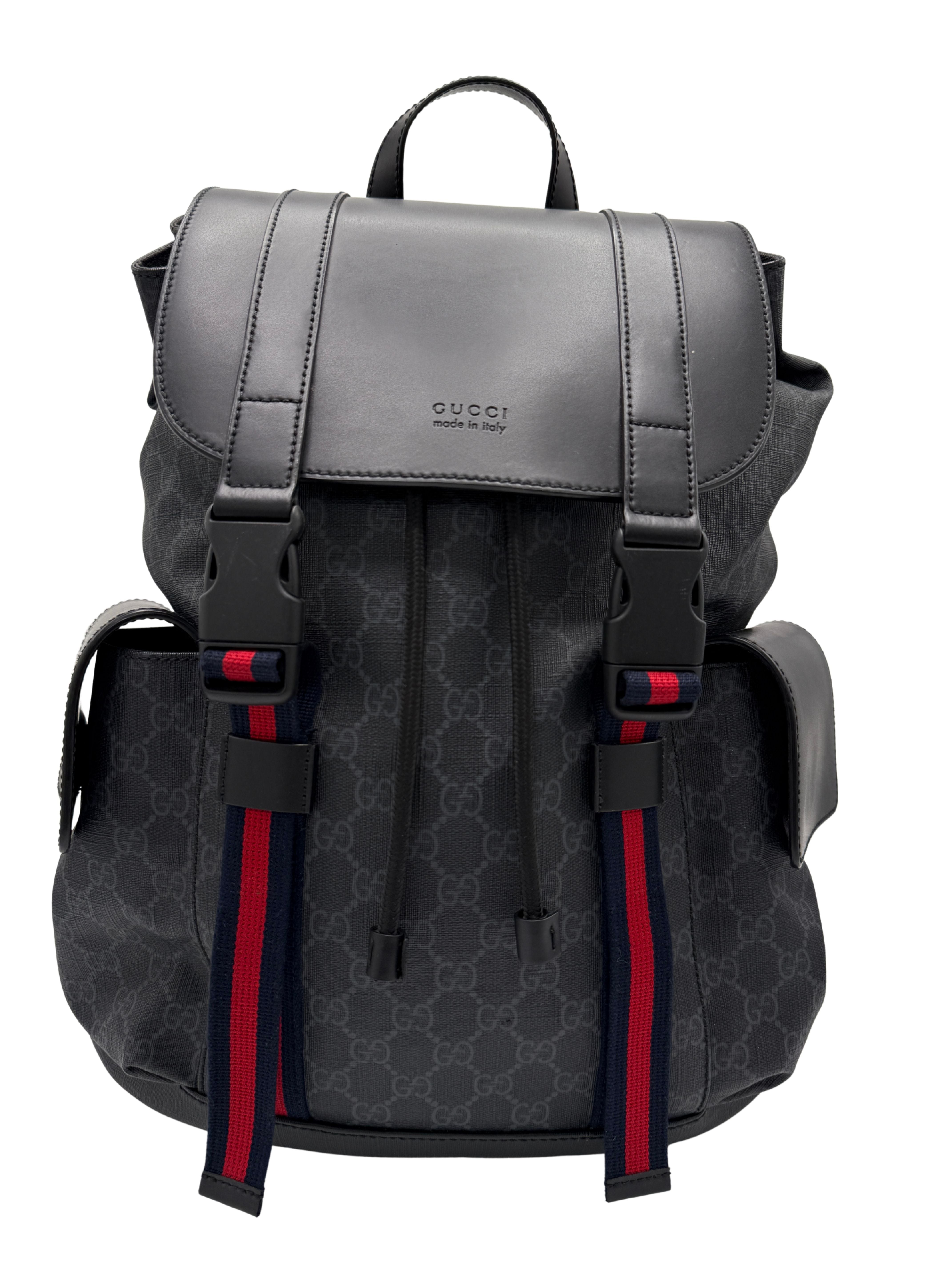 Gucci GG Supreme Backpack - Black Gucci
