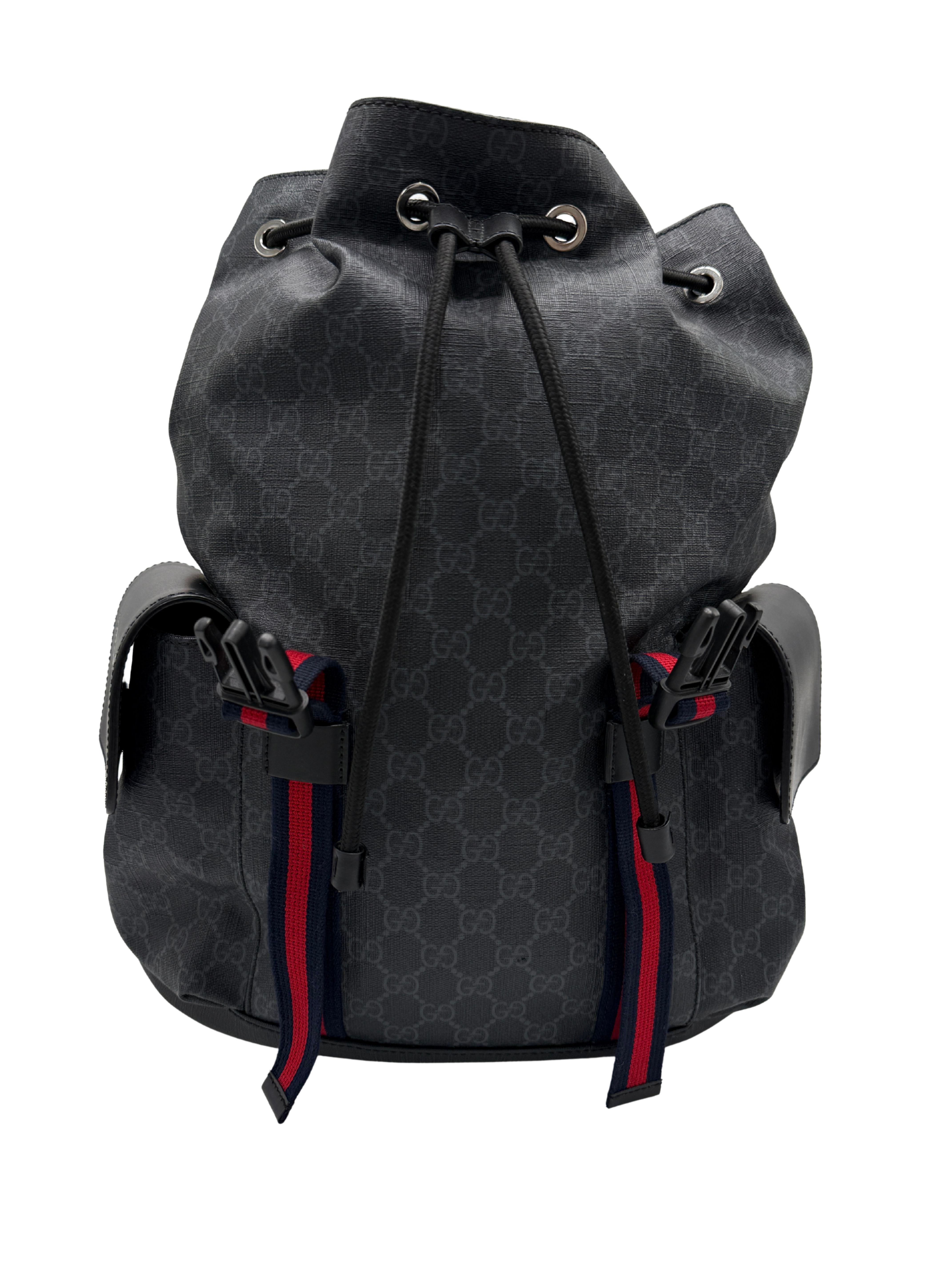 Gucci GG Supreme Backpack - Black Gucci