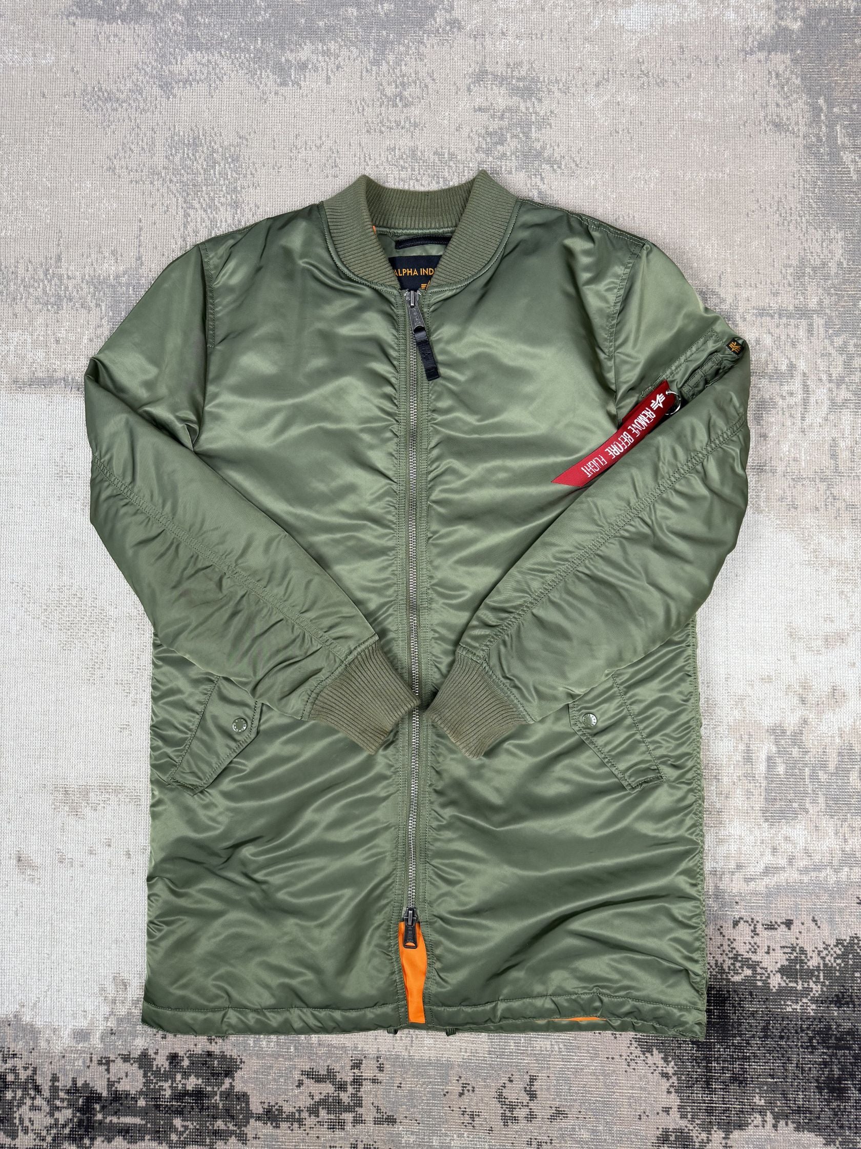 Alpha Industries MA-1 VF 59 Long Flight Jacket - Sage Green Alpha Industries