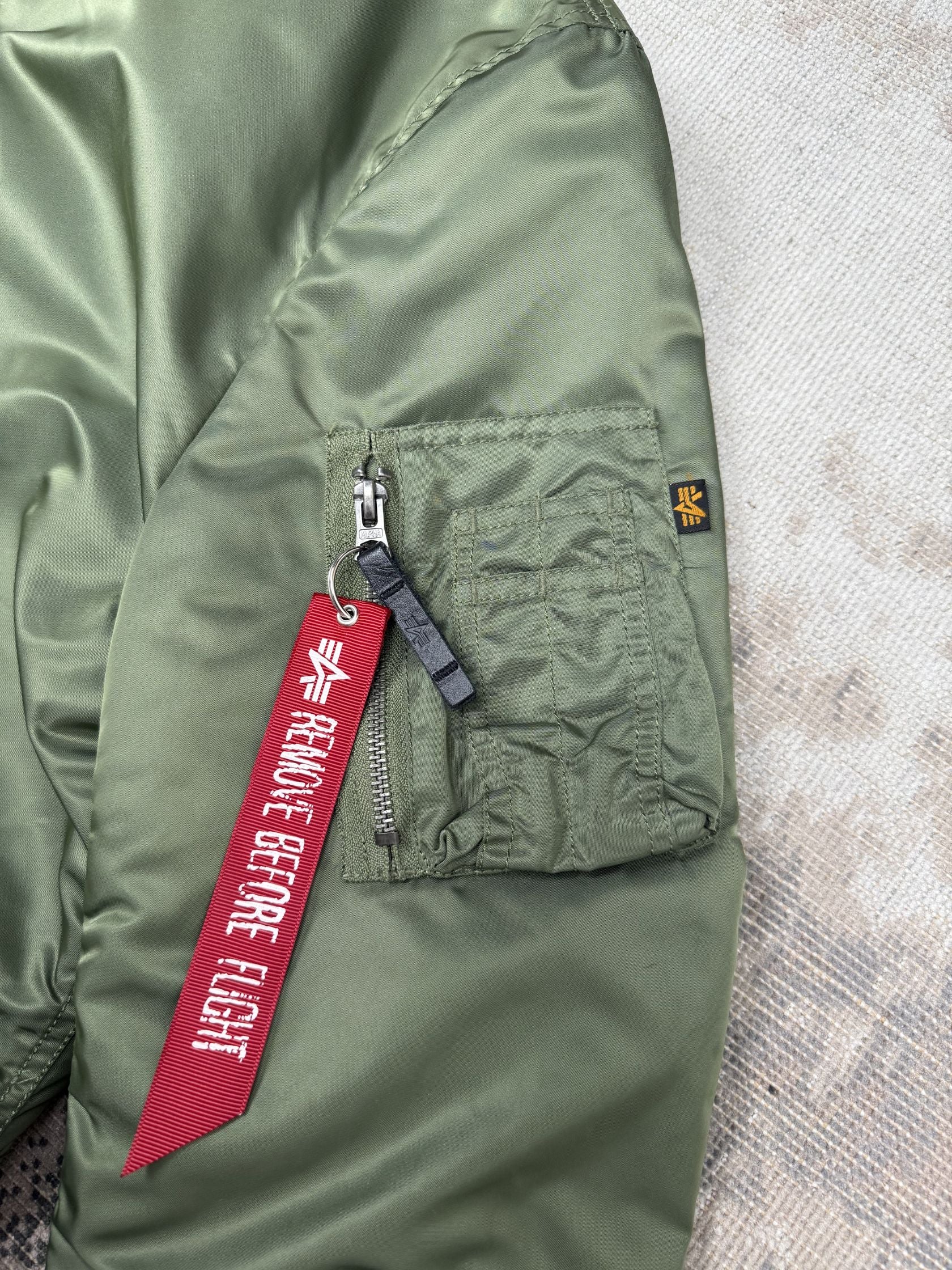 Alpha Industries MA-1 VF 59 Long Flight Jacket - Sage Green Alpha Industries