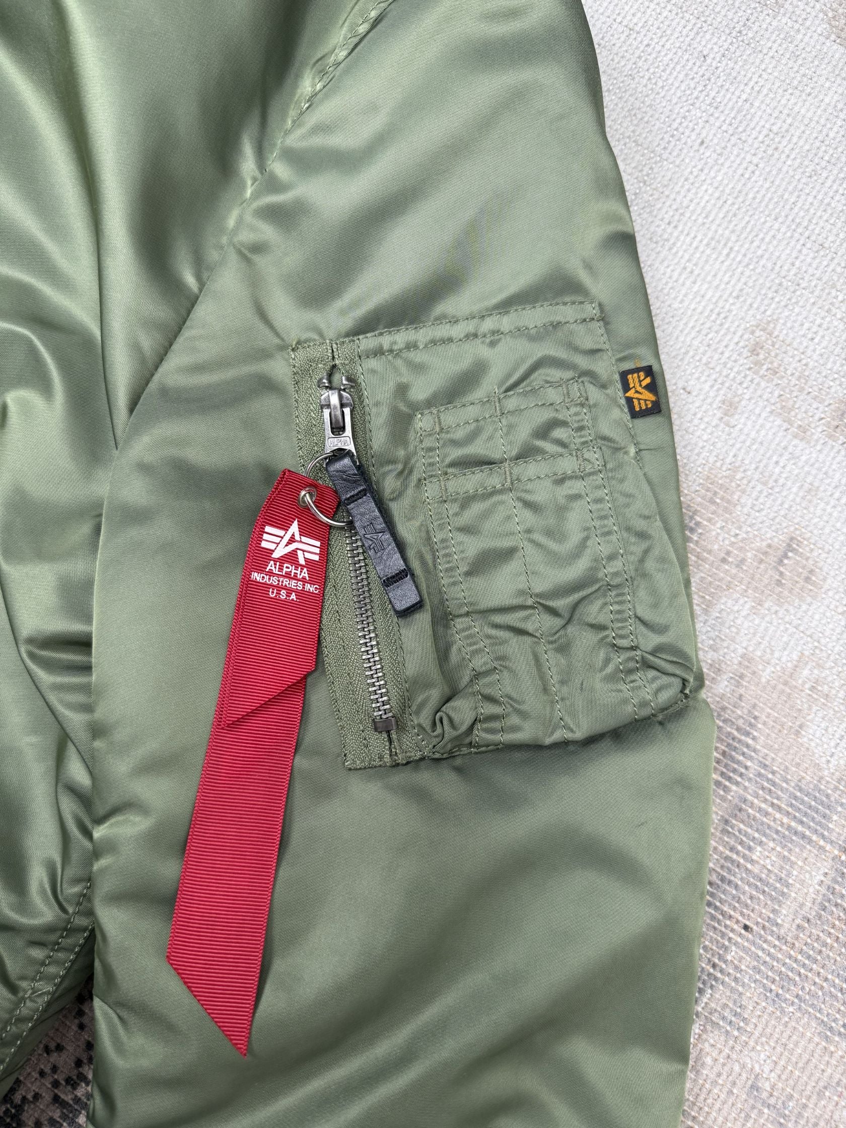 Alpha Industries MA-1 VF 59 Long Flight Jacket - Sage Green Alpha Industries