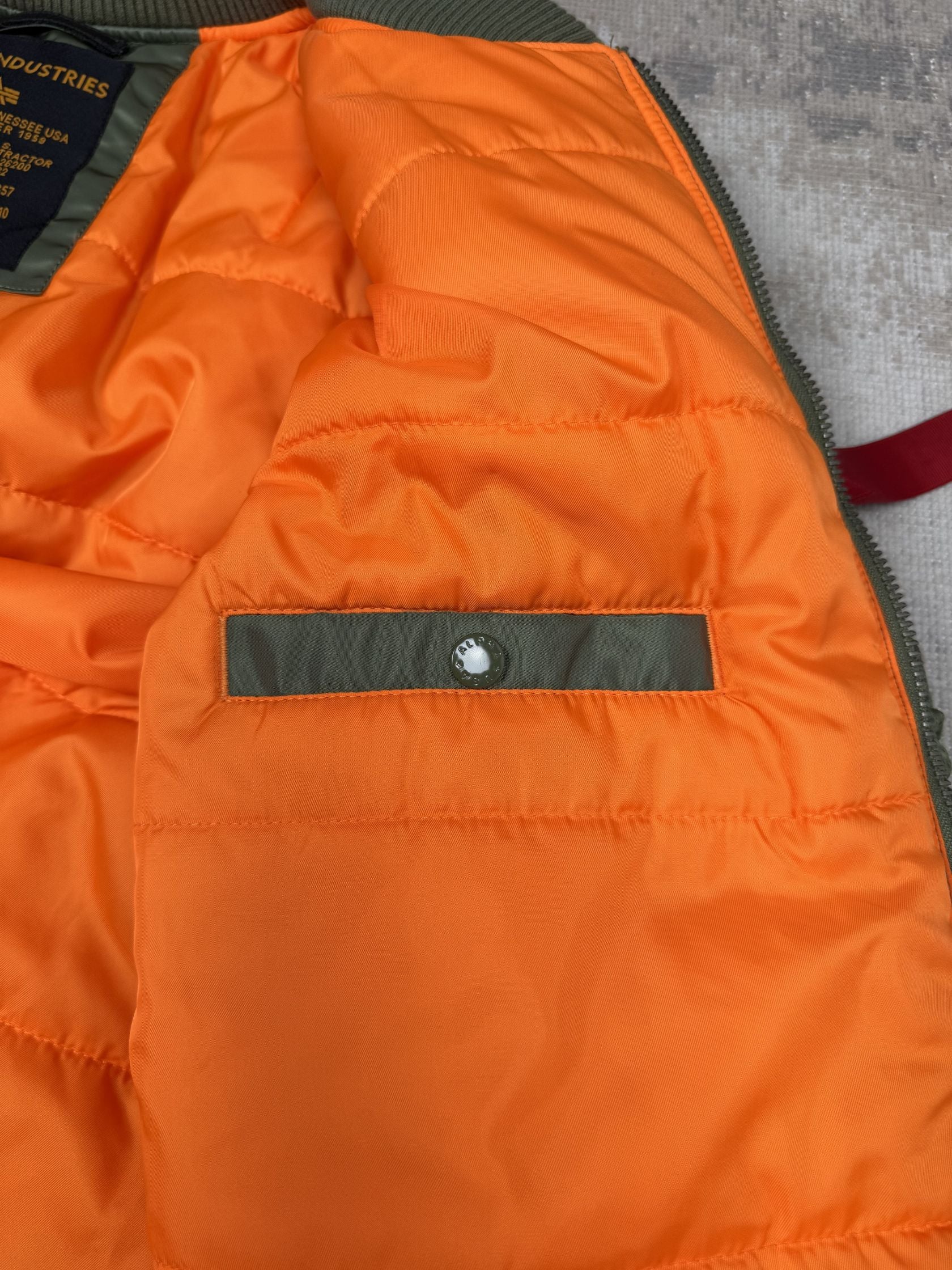 Alpha Industries MA-1 VF 59 Long Flight Jacket - Sage Green Alpha Industries