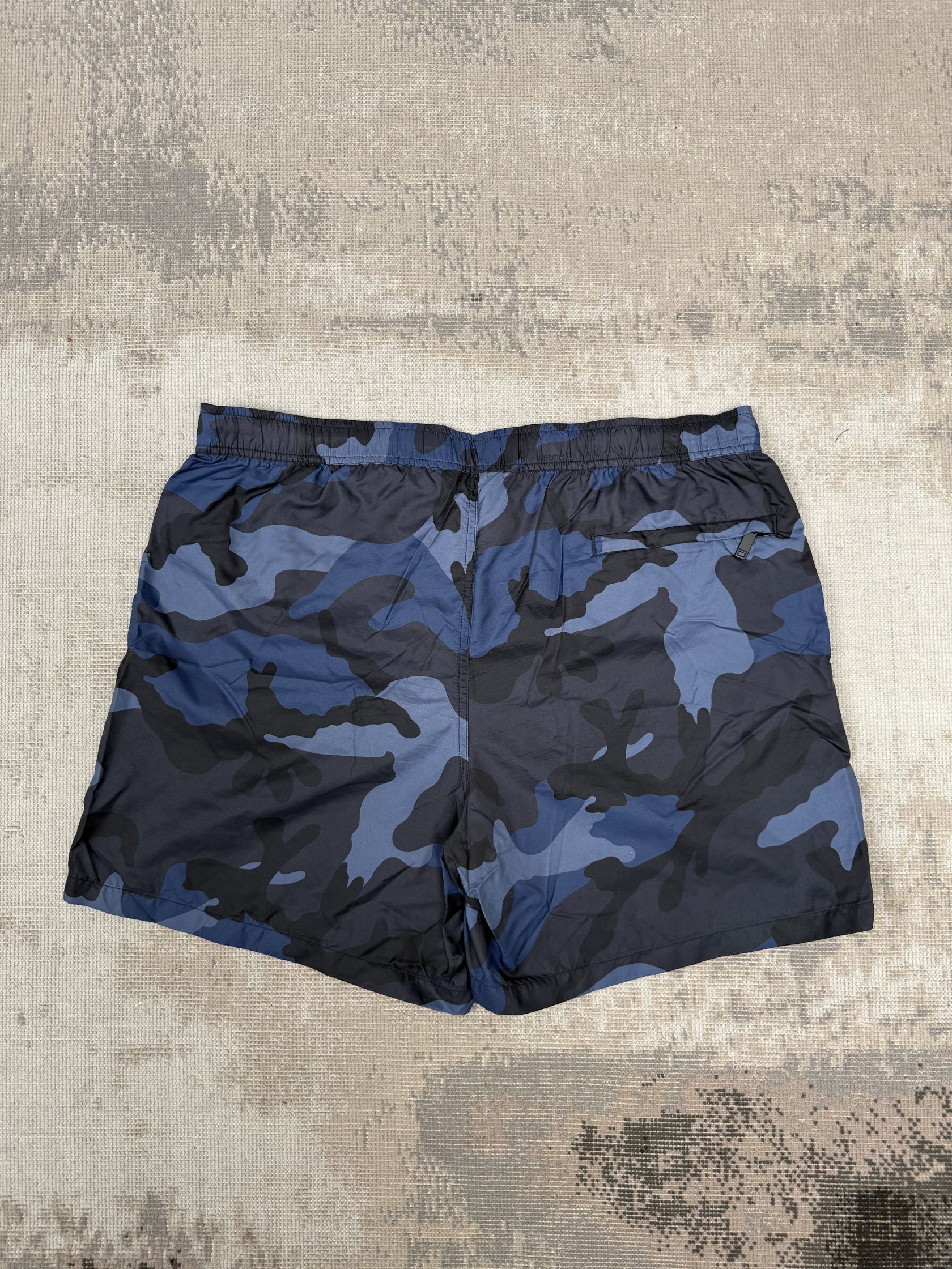 Valentino Camo Swim Shorts - Blue Valentino
