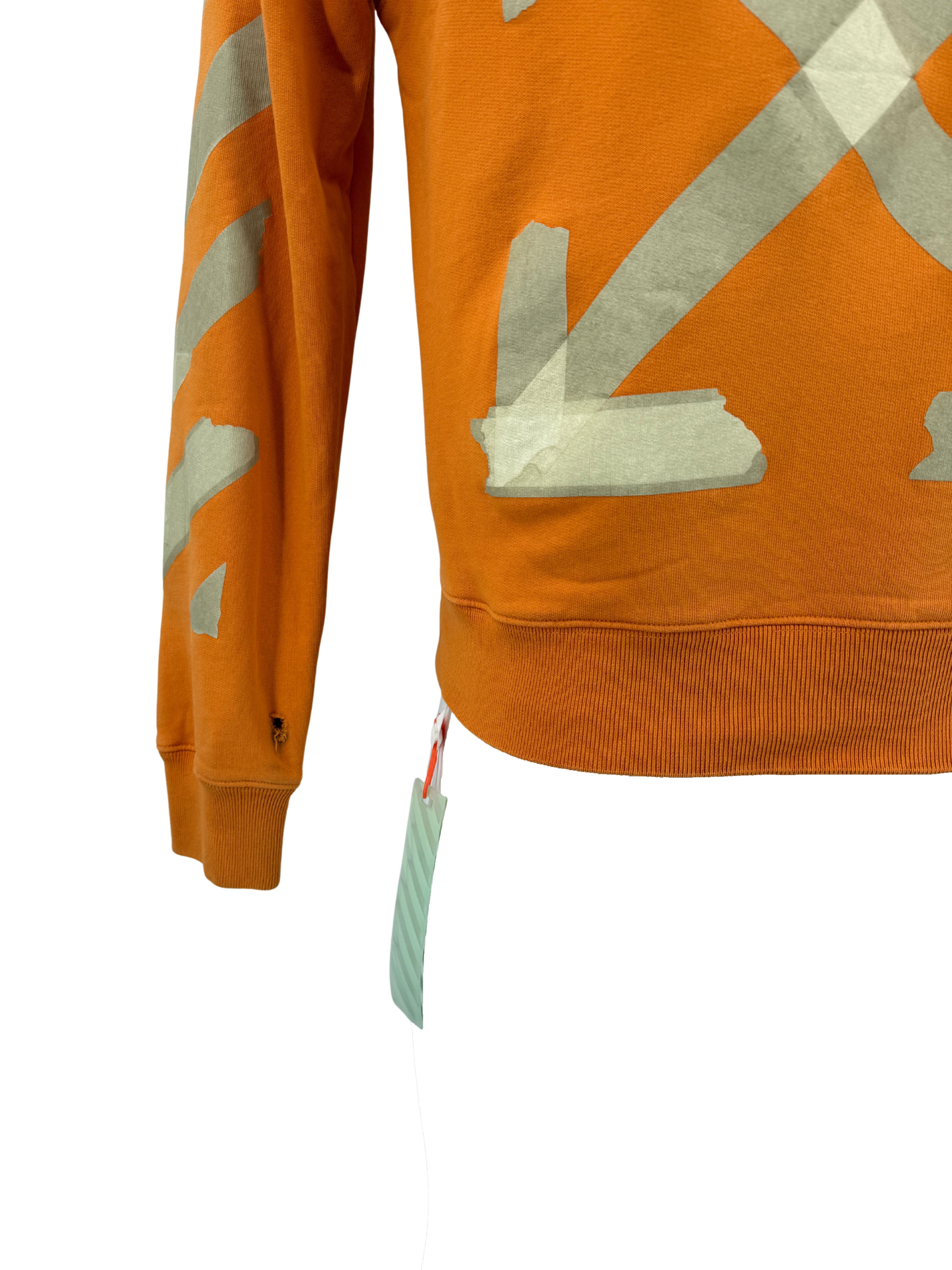 Off-White Tape Arrow Hoodie - Orange