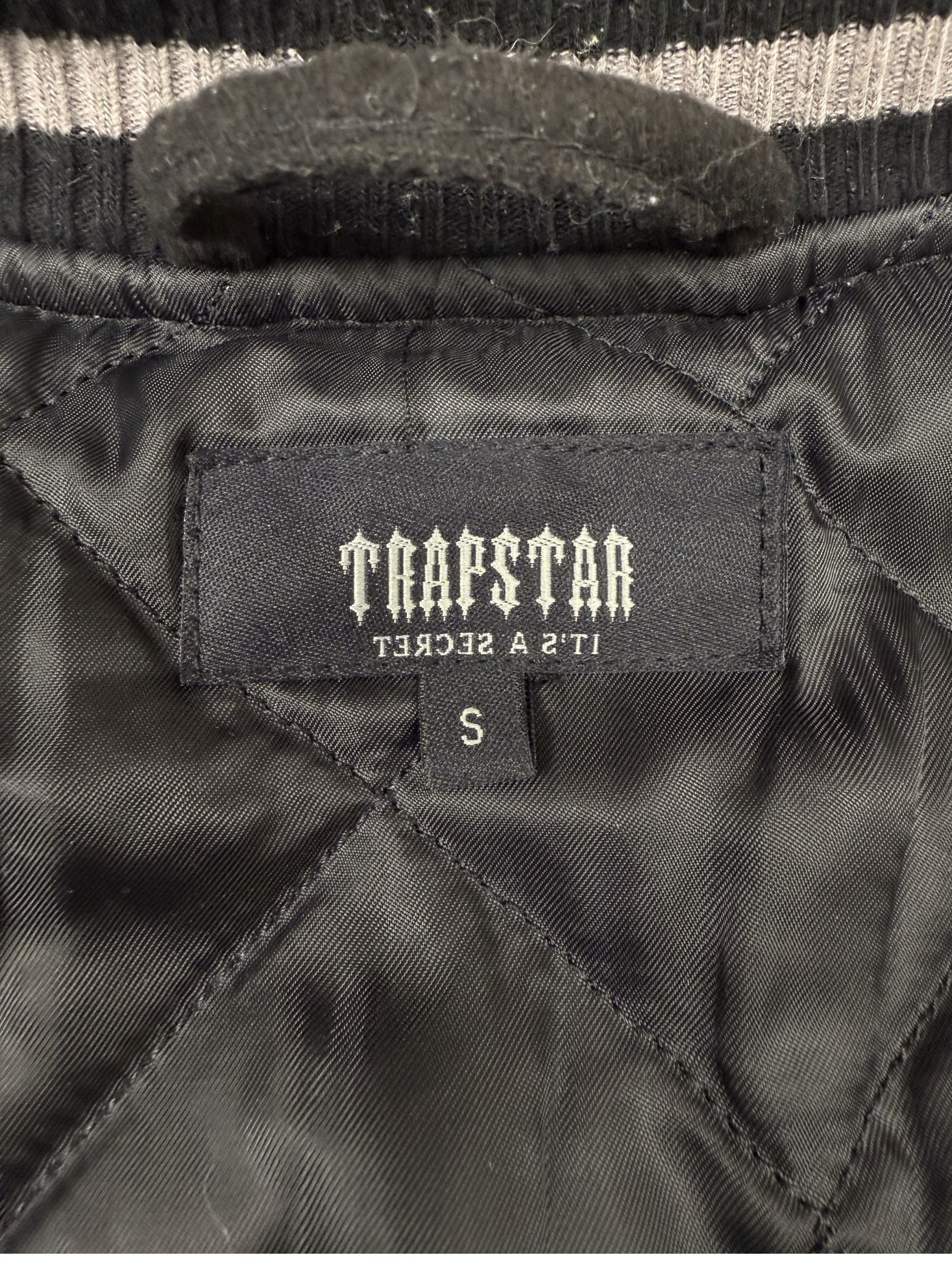 Trapstar Hyperdrive Varsity Jacket - Black Trapstar